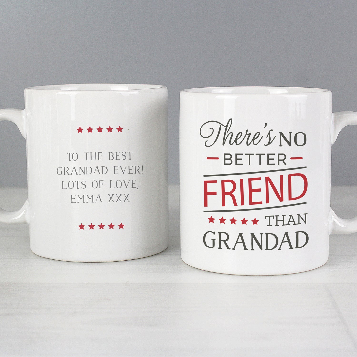 Personalised 'No Better Friend Than Grandad' Mug - gift & personalise
