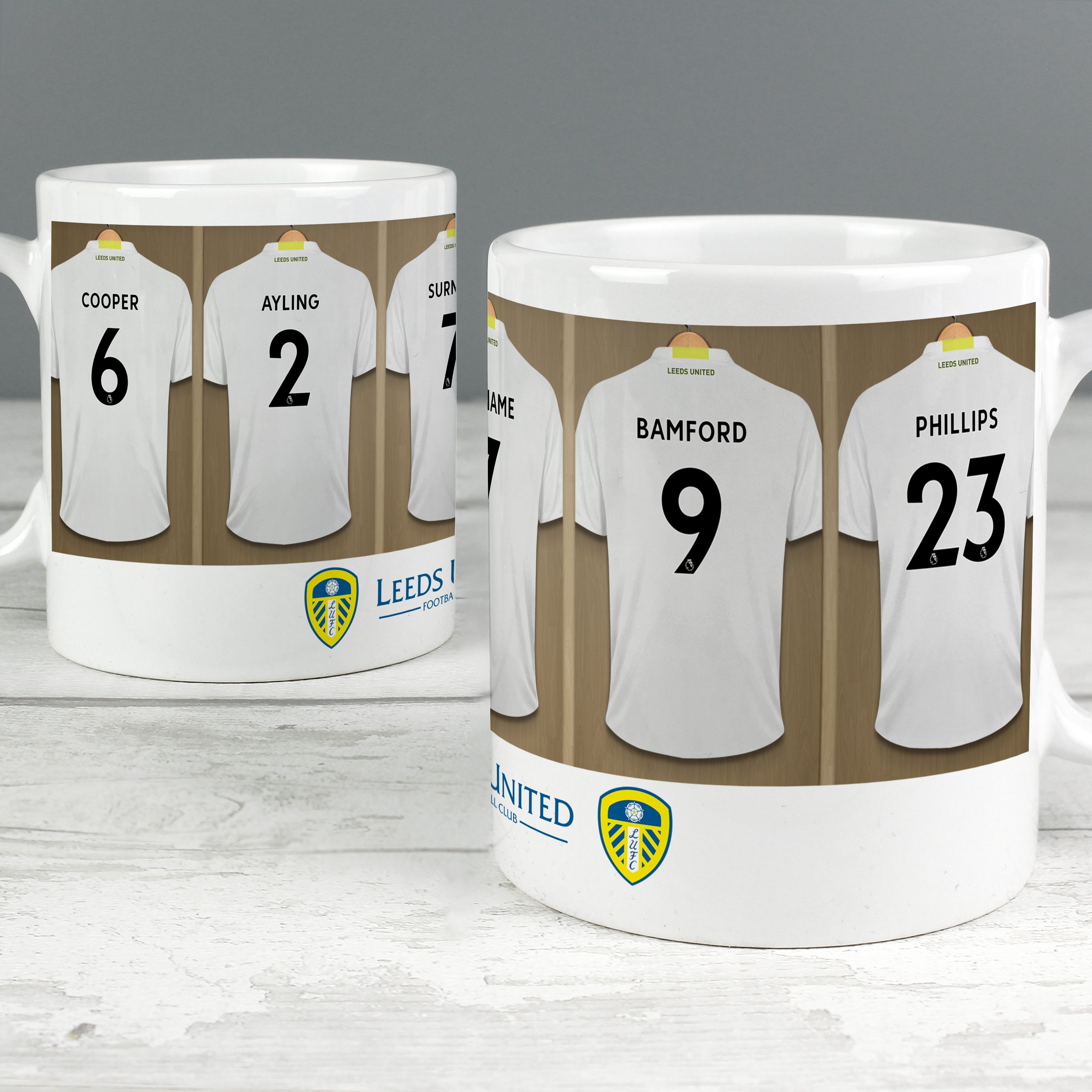 Leeds United Football Club Dressing Room Mug - gift & personalise