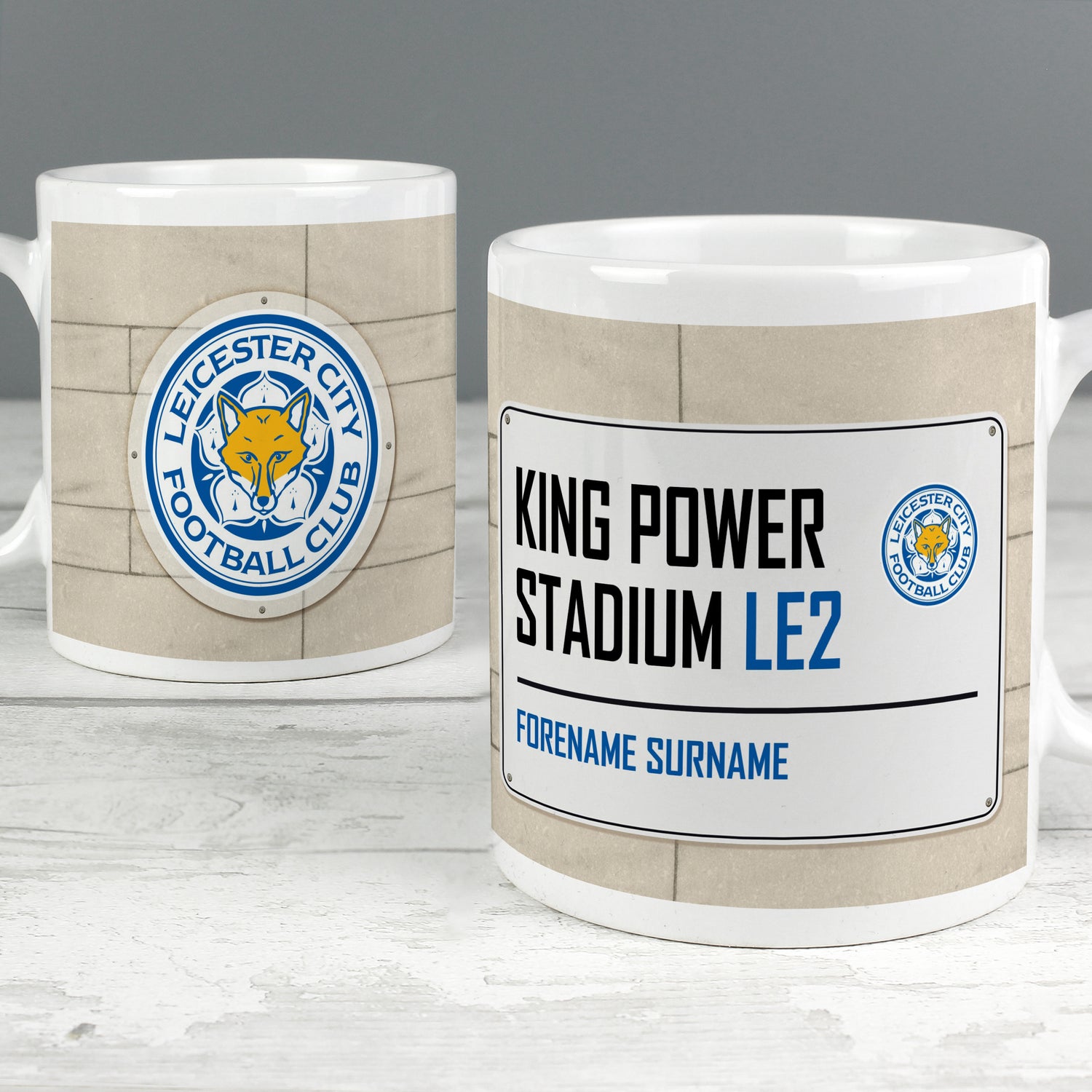 Leicester City FC Street Sign Mug - gift & personalise