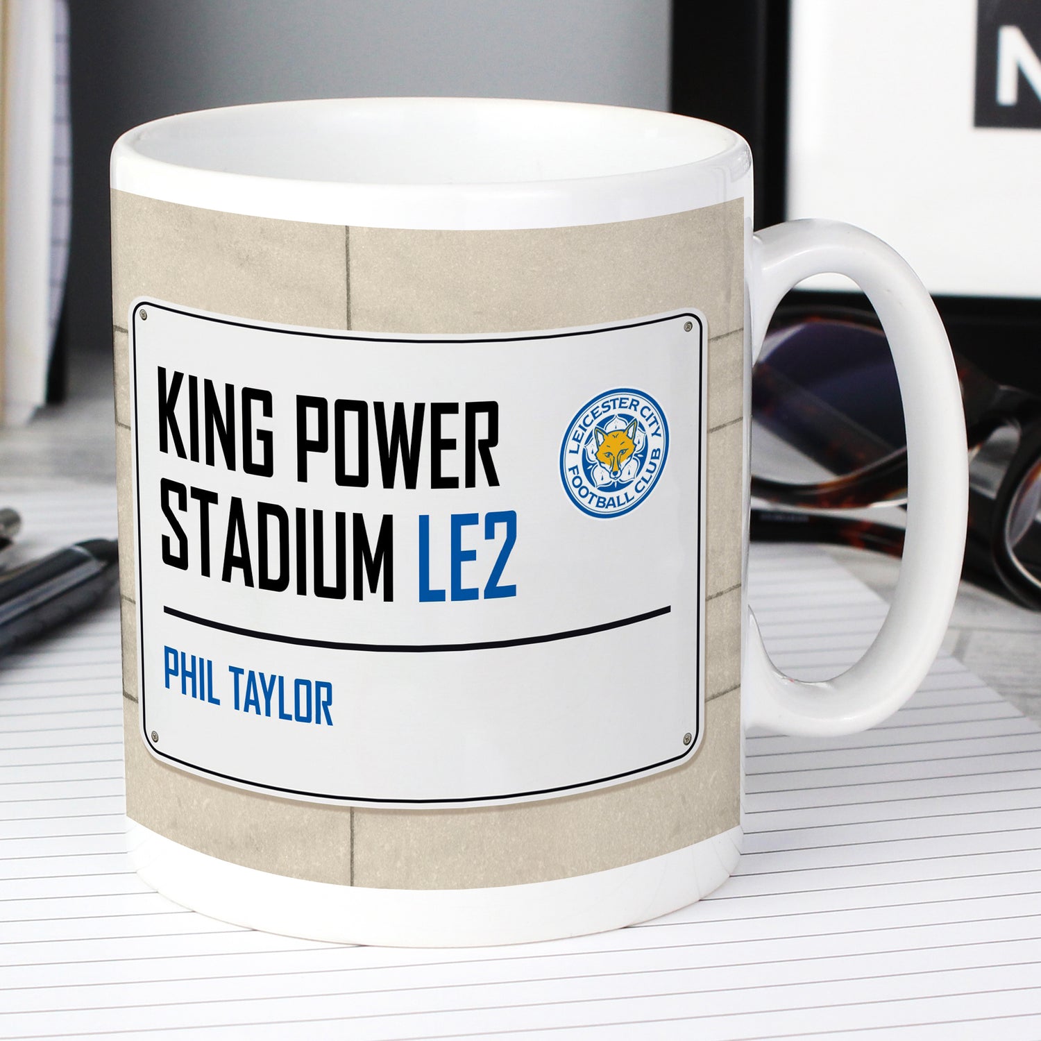 Leicester City FC Street Sign Mug - gift & personalise