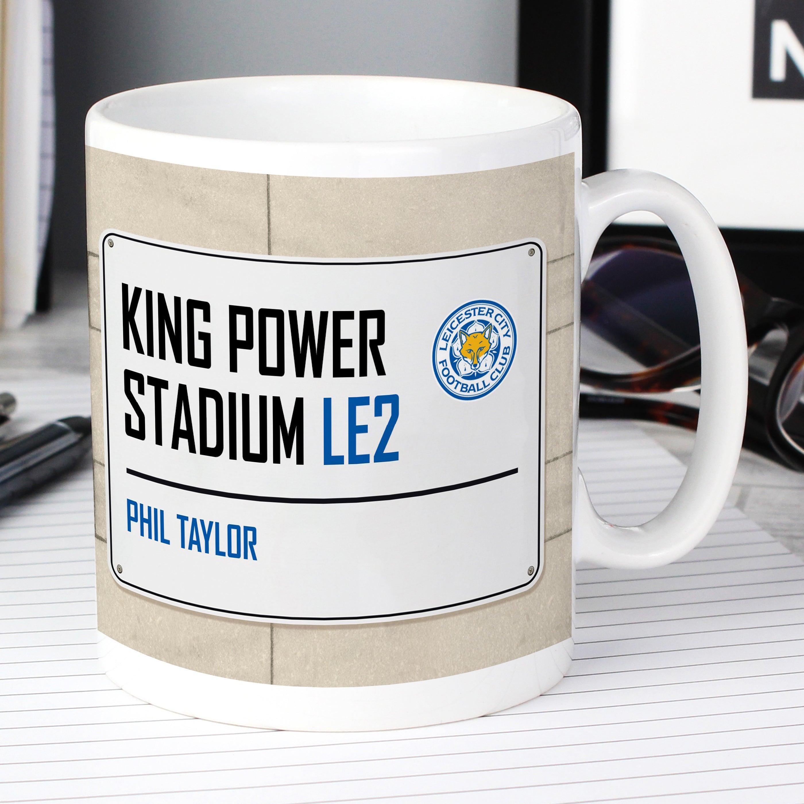 Leicester City FC Street Sign Mug - gift & personalise