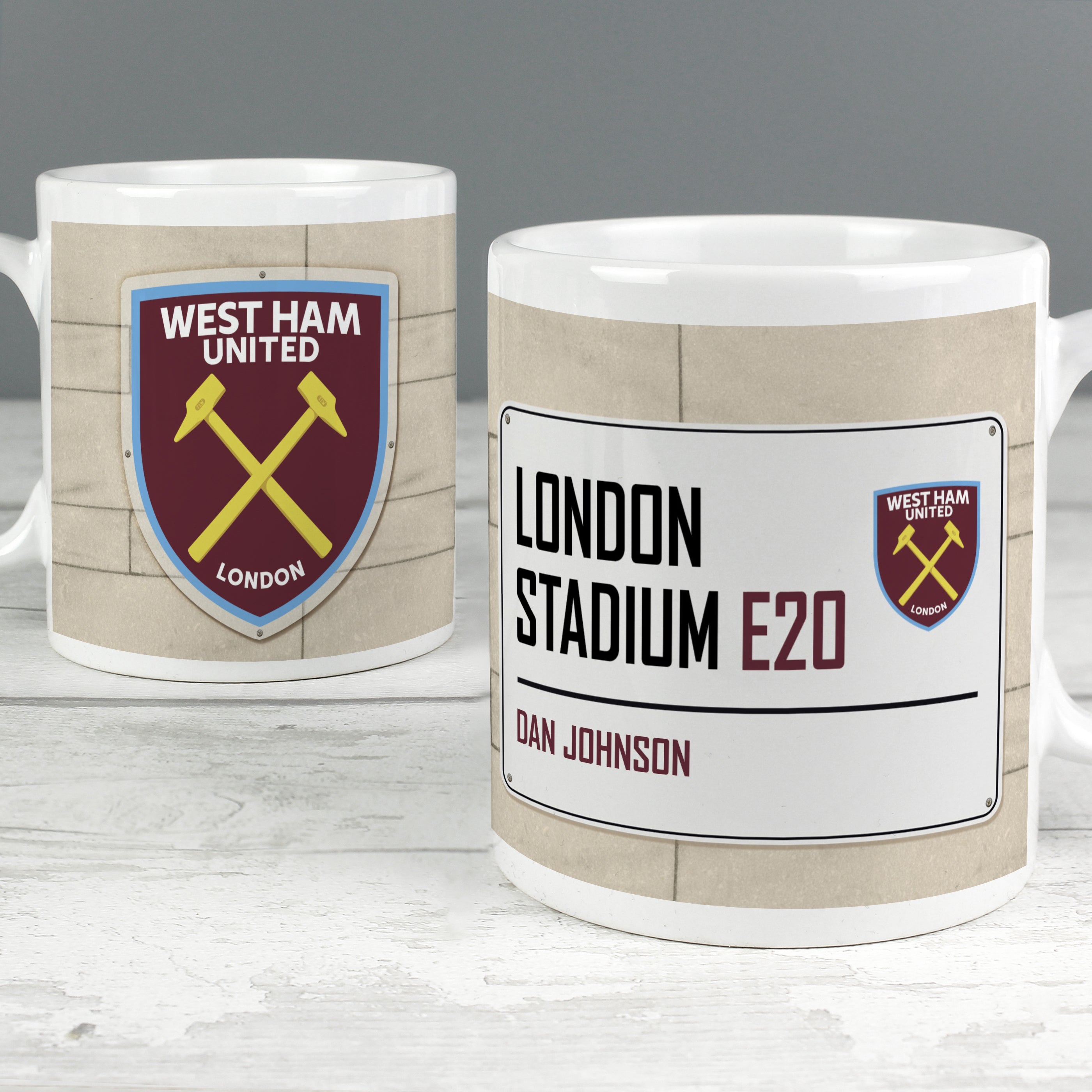 West Ham United FC Street Sign Mug - gift & personalise
