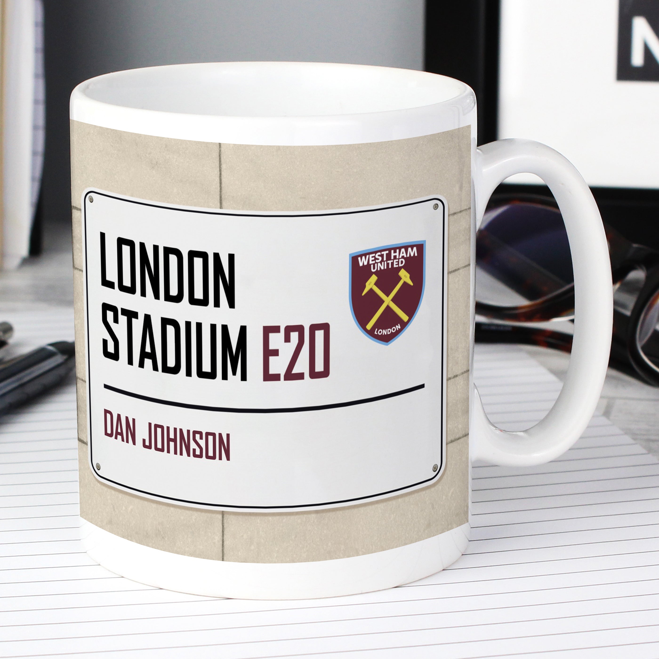 West Ham United FC Street Sign Mug - gift & personalise