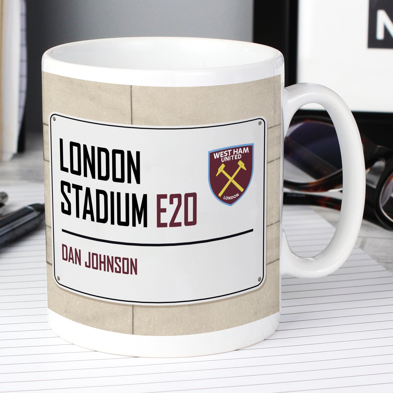 West Ham United FC Street Sign Mug - gift & personalise