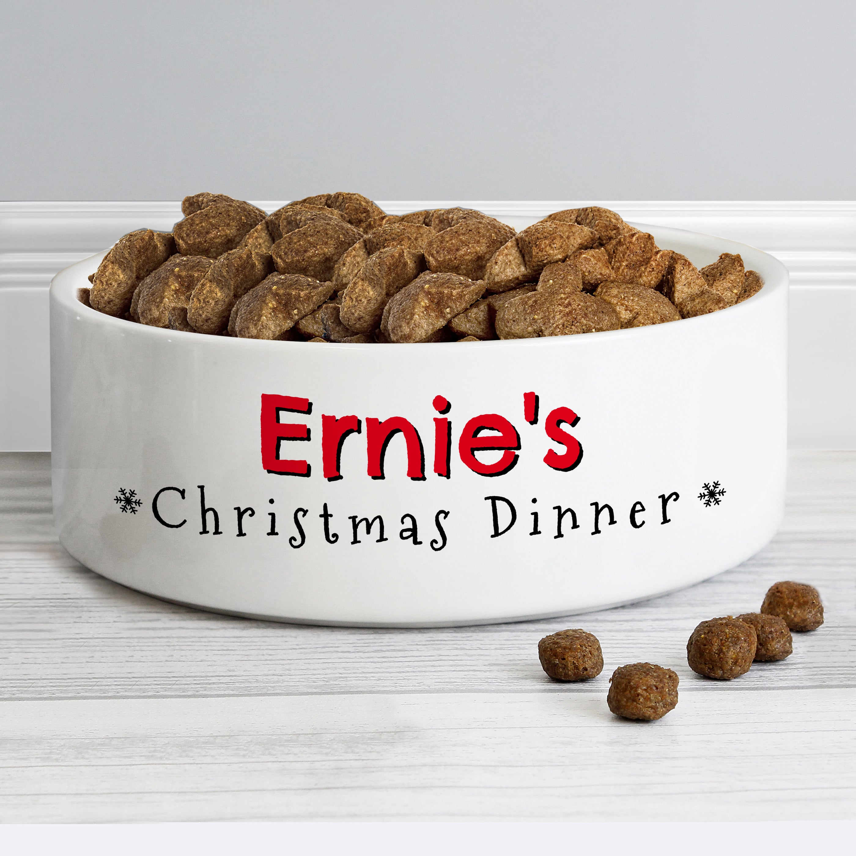 Personalised Christmas Dinner 14cm Medium Pet Bowl - gift & personalise