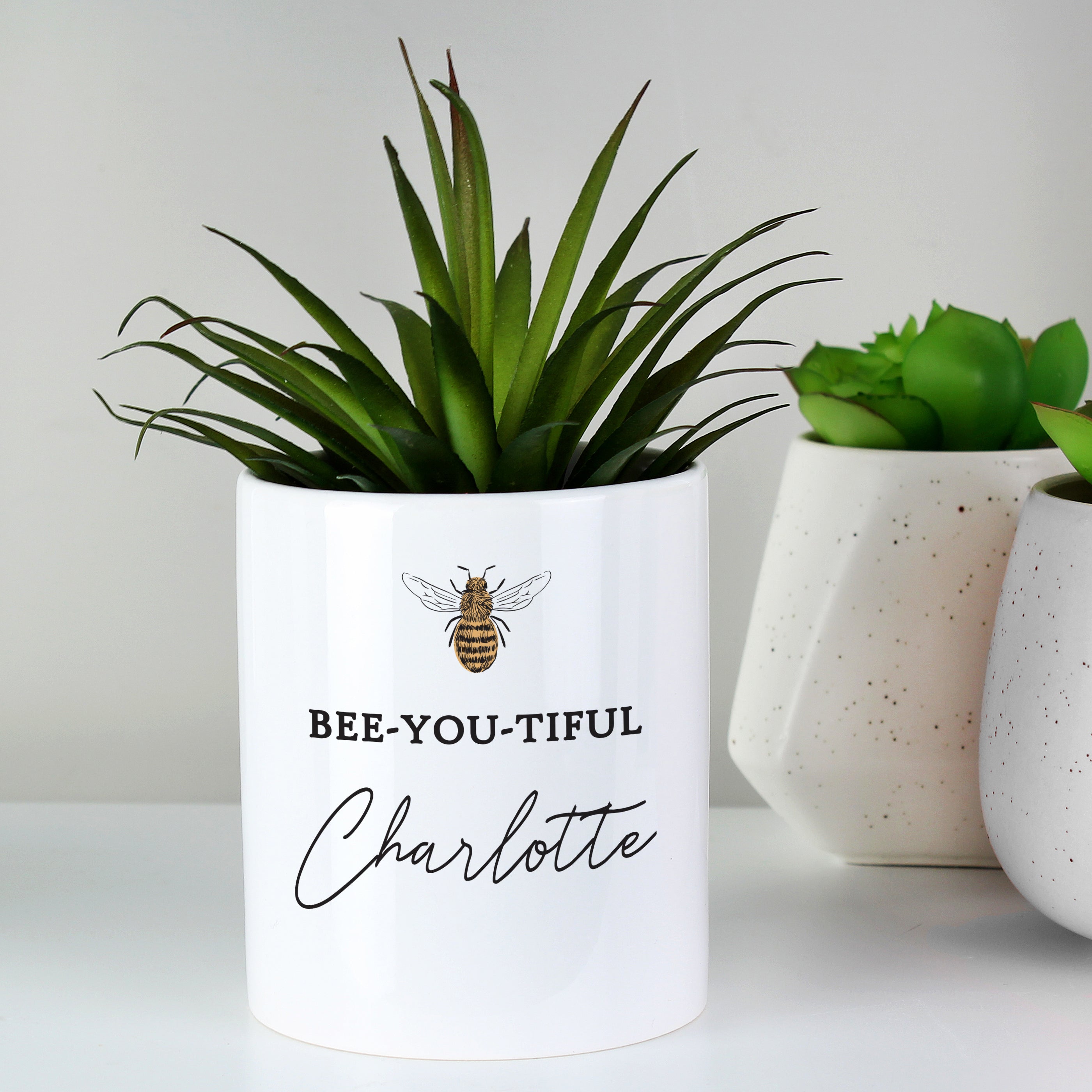 Personalised Bee-u-tiful Ceramic Storage Pot - gift & personalise