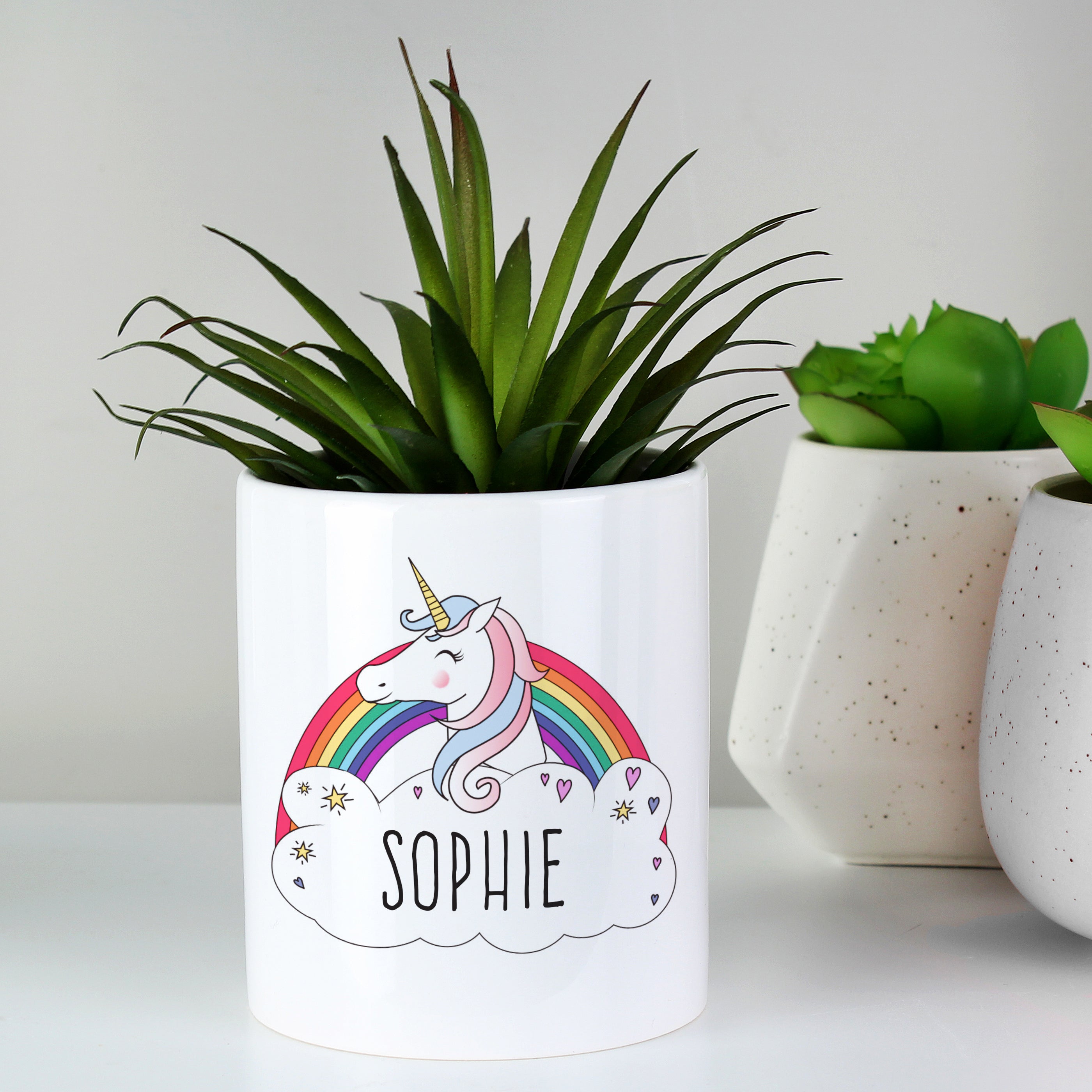 Personalised Unicorn Ceramic Storage Pot - gift & personalise