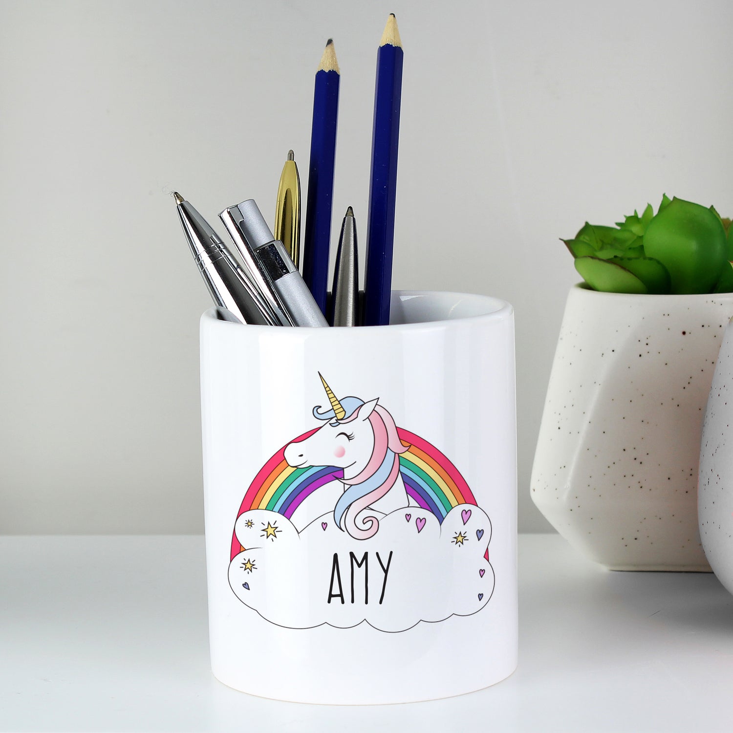 Personalised Unicorn Ceramic Storage Pot - gift & personalise