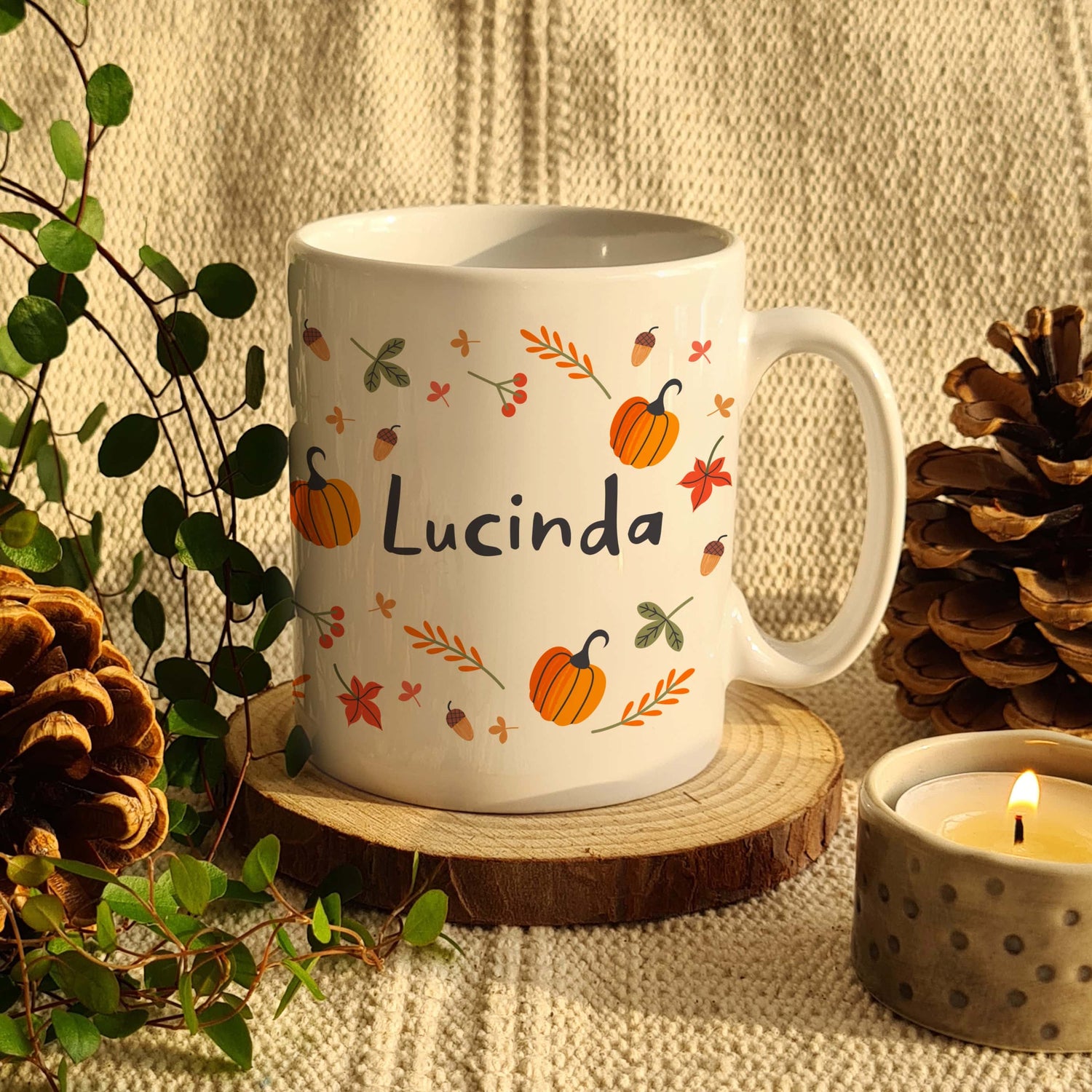 Personalised Pumpkin Mug - gift & personalise