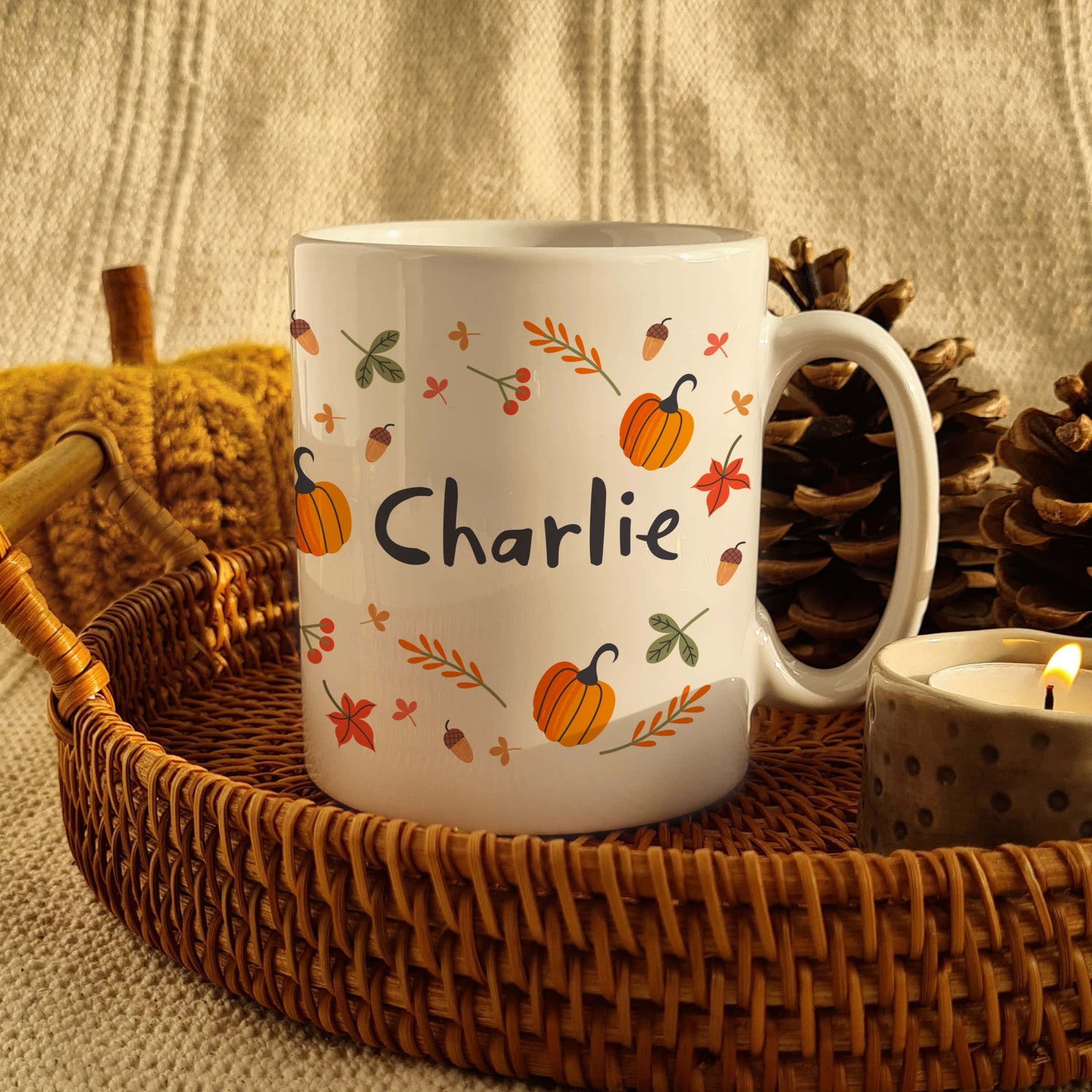 Personalised Pumpkin Mug - gift & personalise