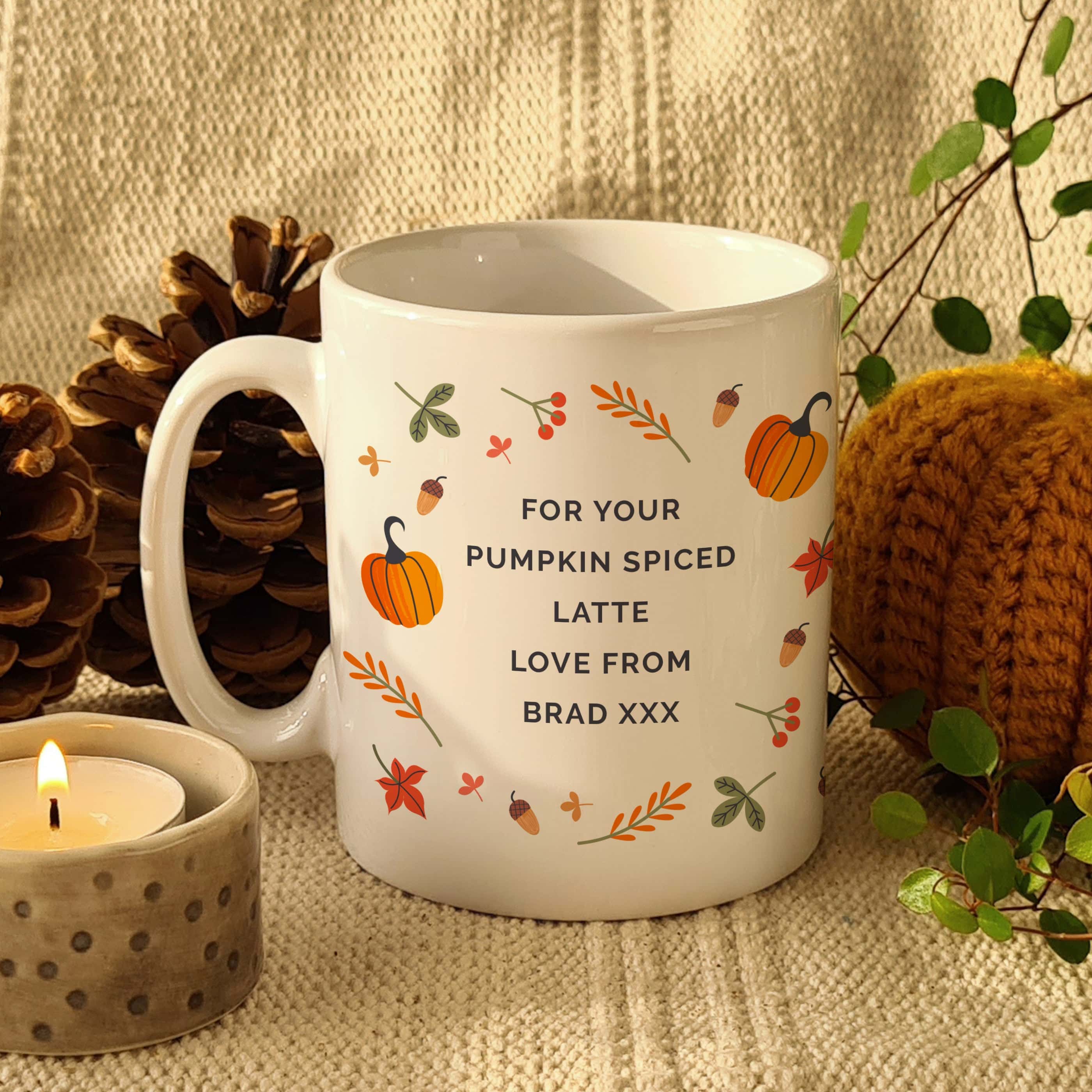 Personalised Pumpkin Mug - gift & personalise