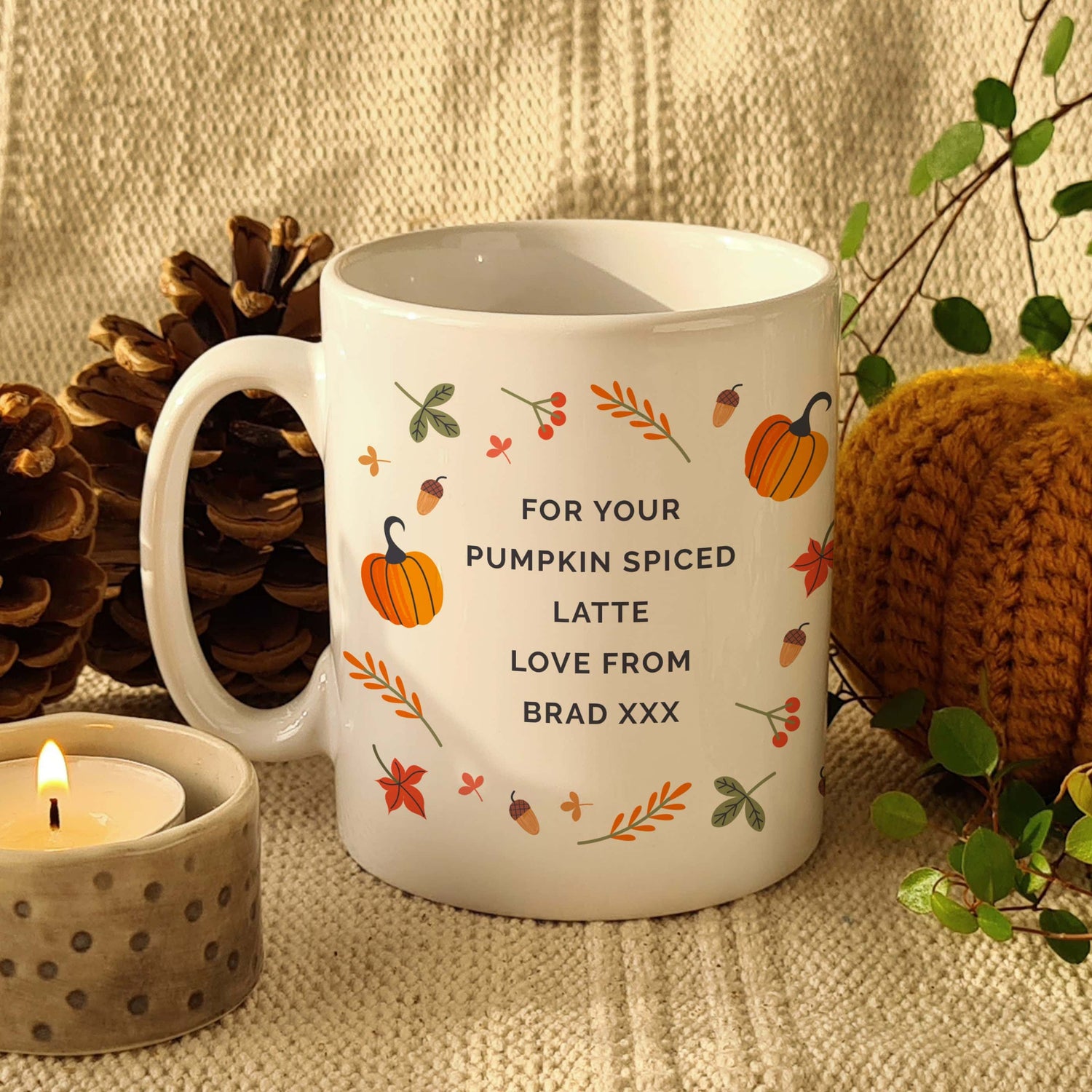Personalised Pumpkin Mug - gift & personalise