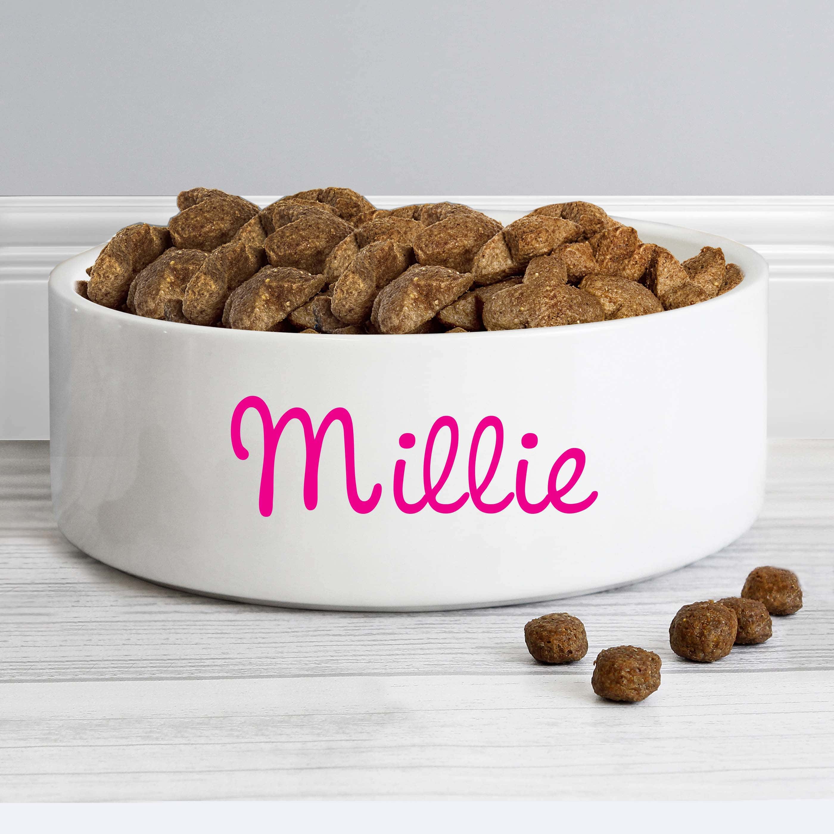 Personalised Pink Name 14cm Medium Pet Bowl - gift & personalise
