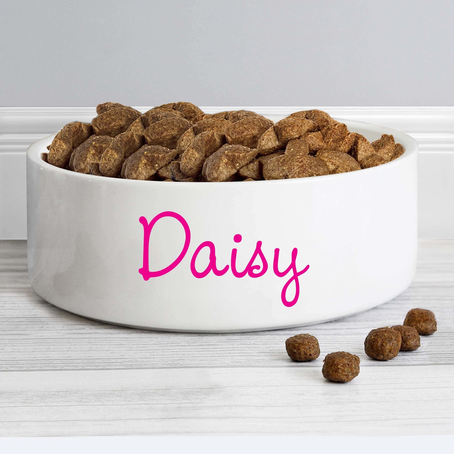 Personalised Pink Name 14cm Medium Pet Bowl - gift & personalise
