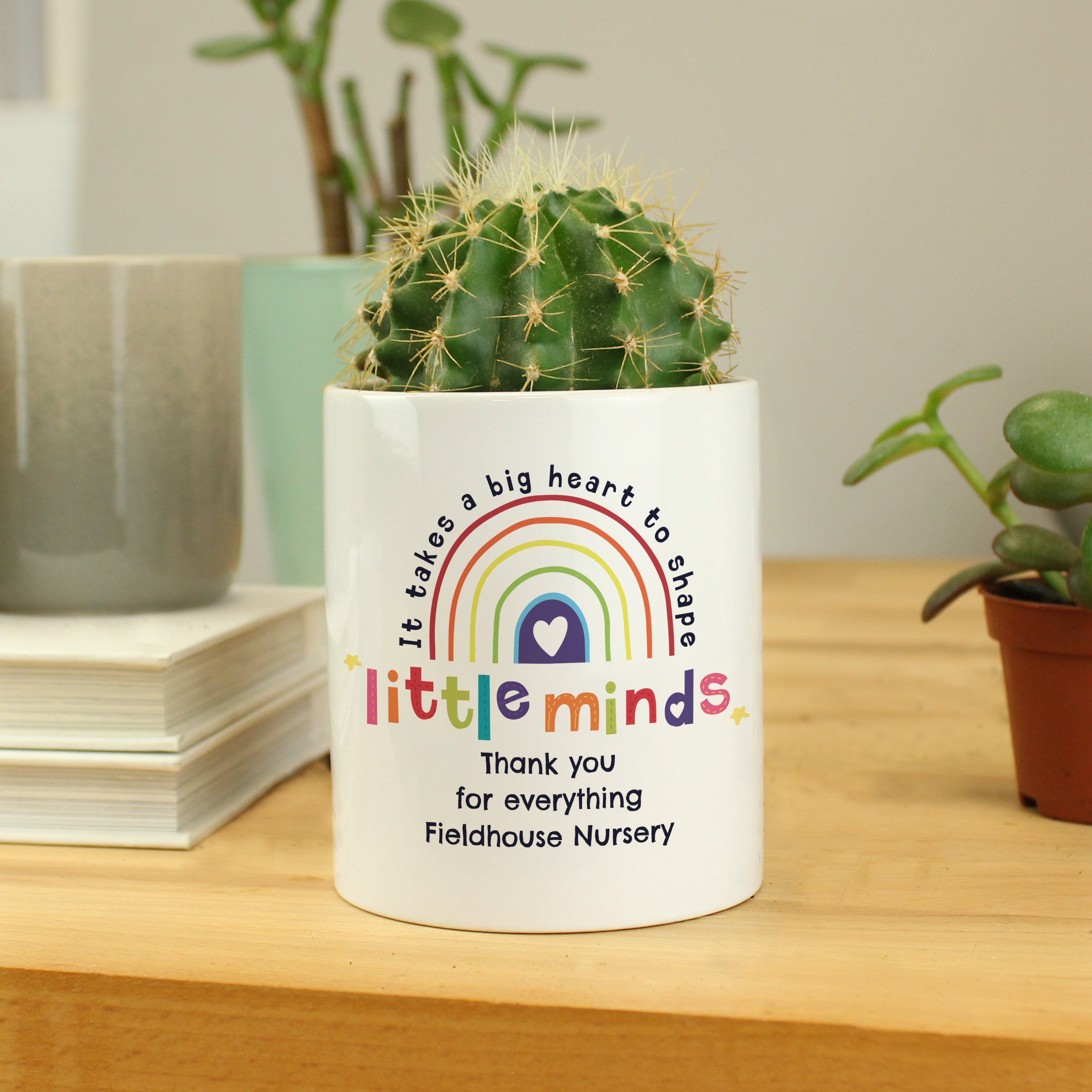 Personalised Shape Little Minds Ceramic Storage Pot - gift & personalise