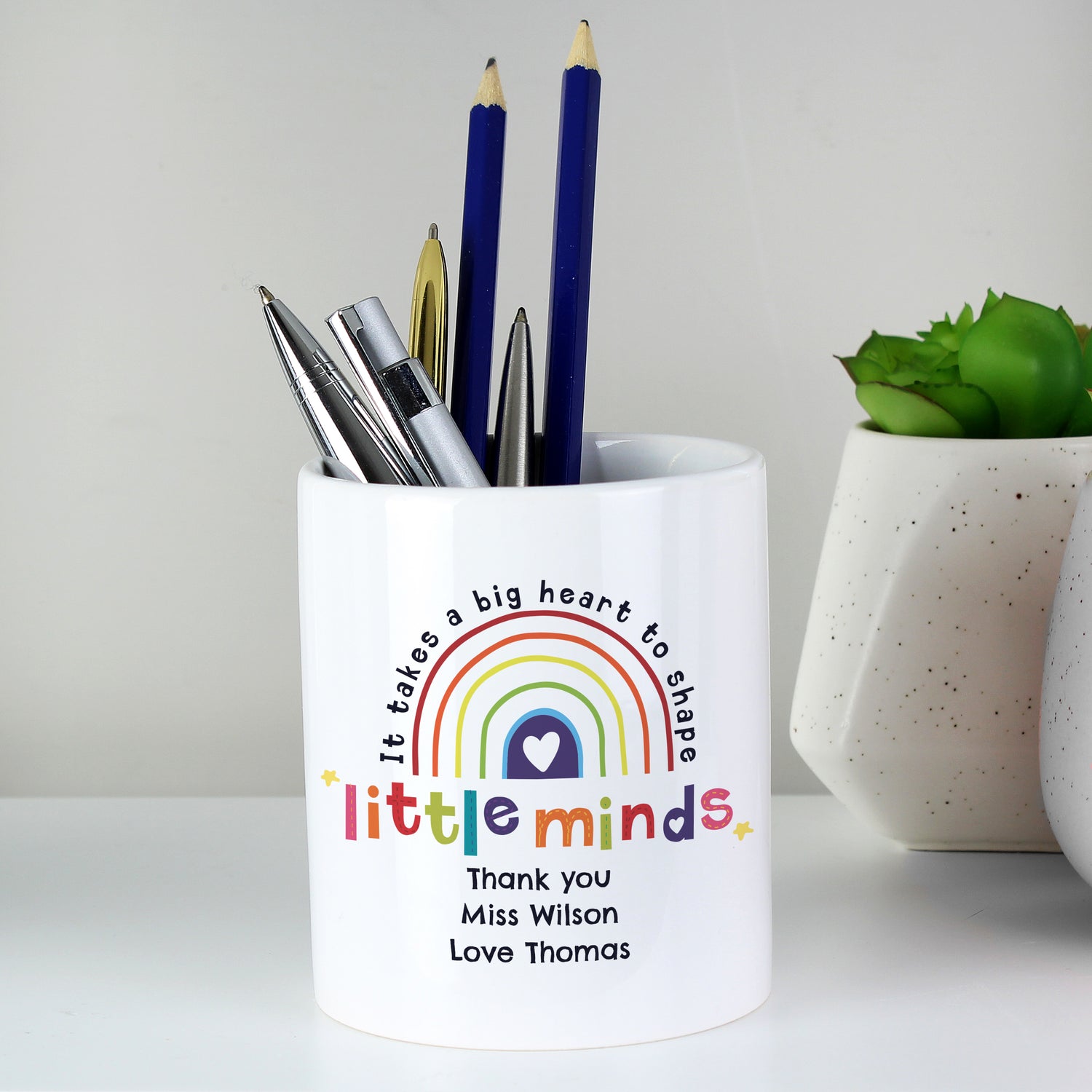 Personalised Shape Little Minds Ceramic Storage Pot - gift & personalise