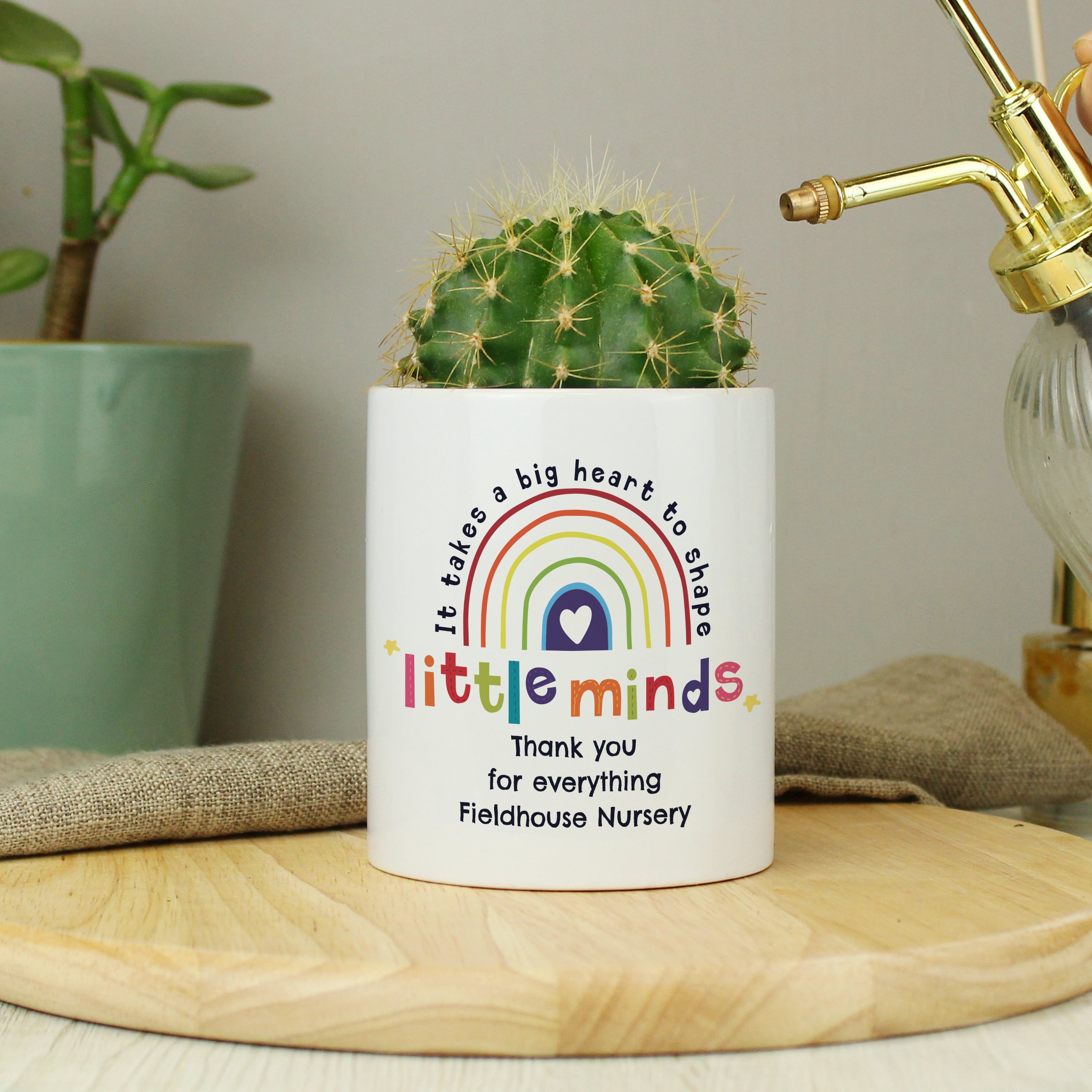 Personalised Shape Little Minds Ceramic Storage Pot - gift & personalise