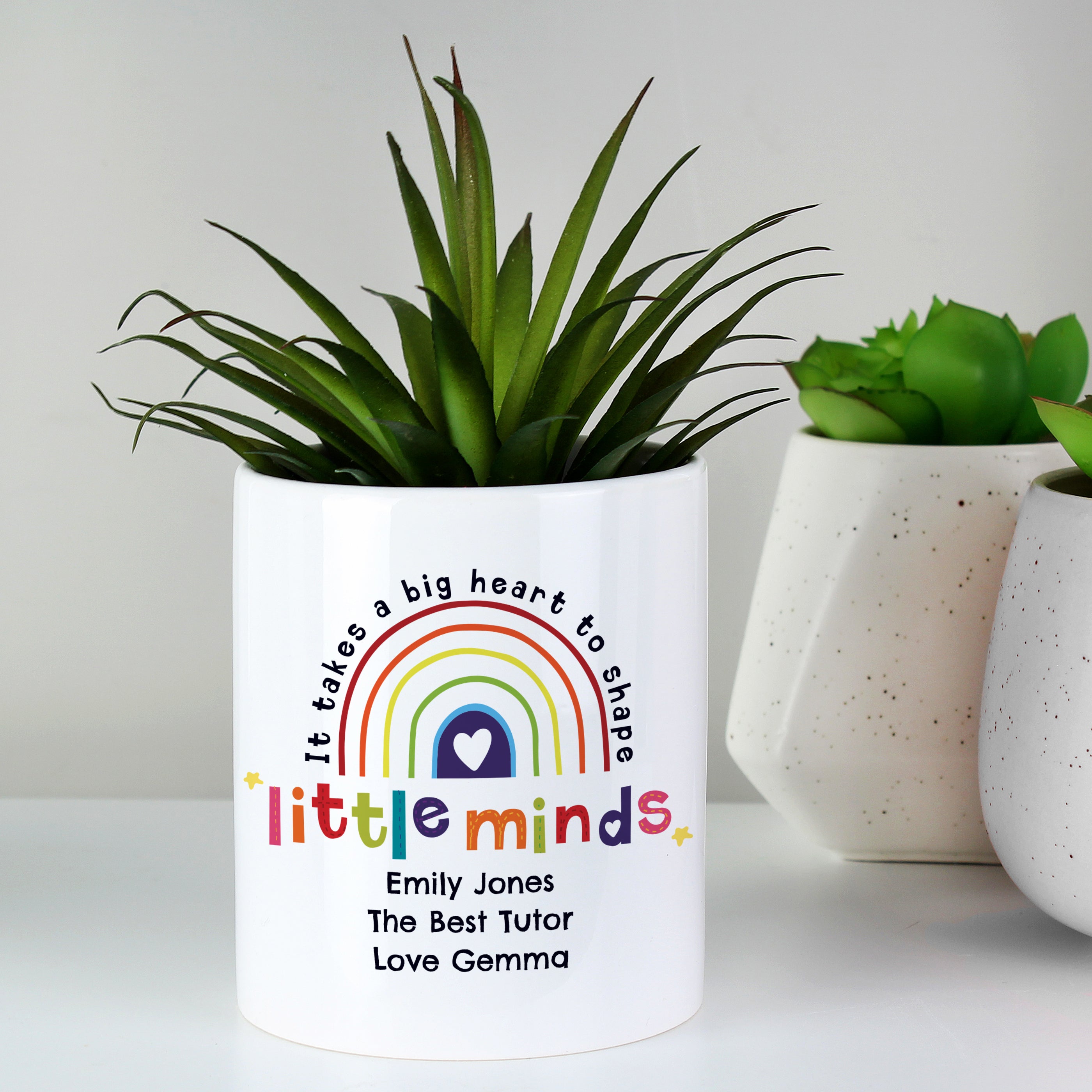 Personalised Shape Little Minds Ceramic Storage Pot - gift & personalise