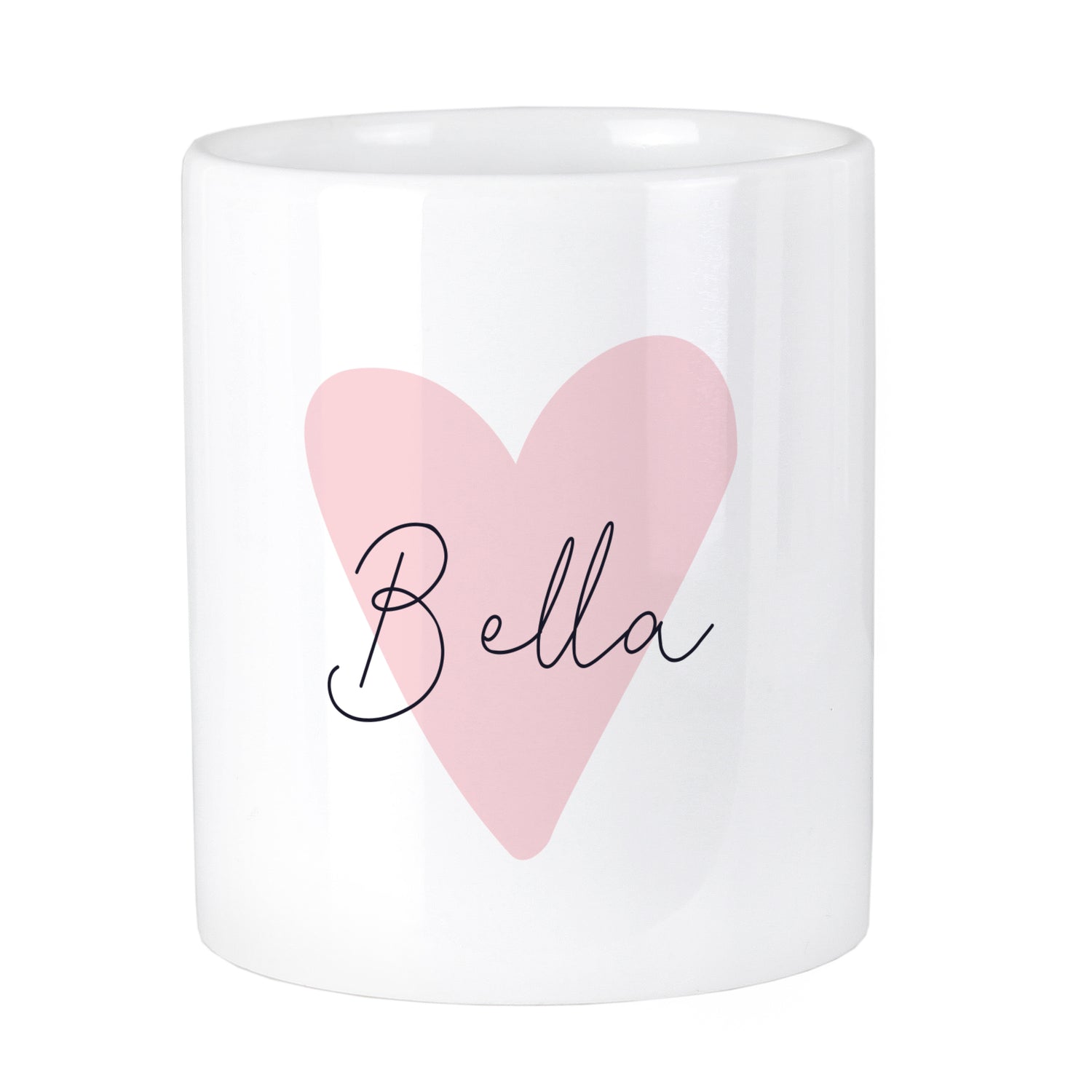 Personalised Pink Heart Ceramic Storage Pot - gift & personalise