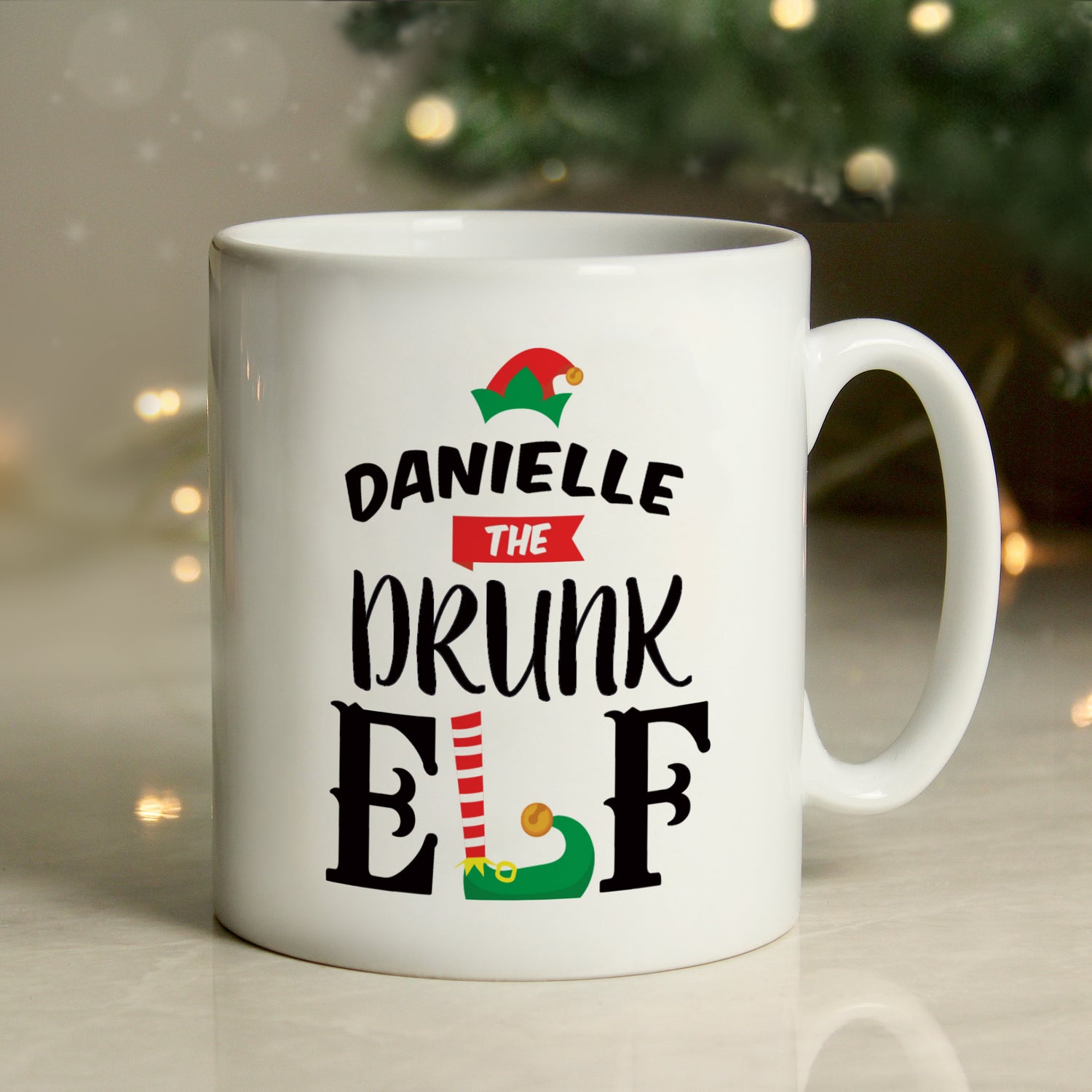 Personalised Elf Christmas Mug - gift & personalise