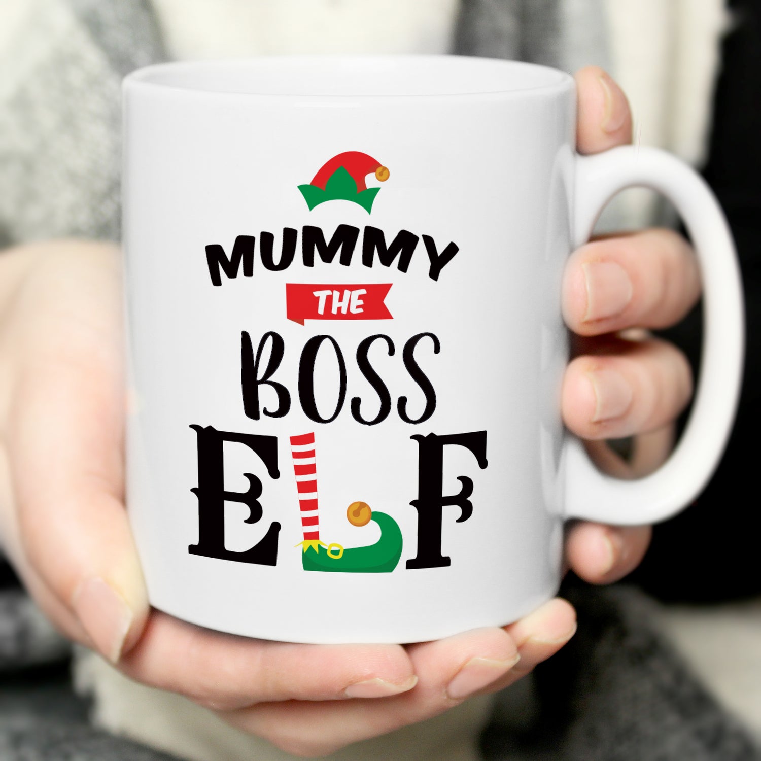 Personalised Elf Christmas Mug - gift & personalise