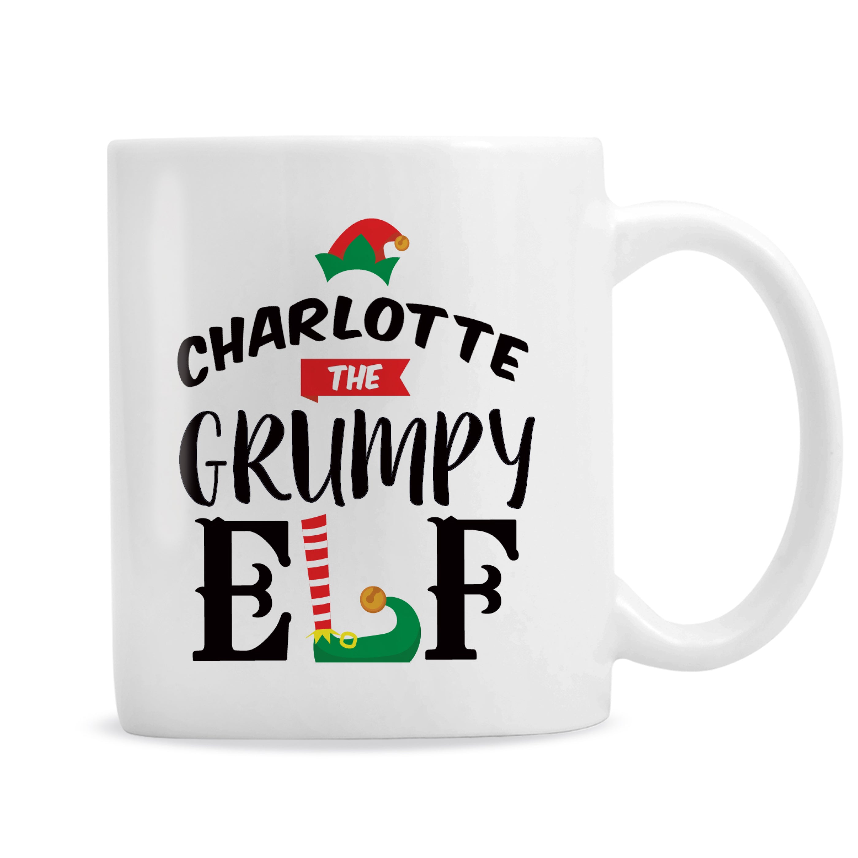 Personalised Elf Christmas Mug - gift & personalise