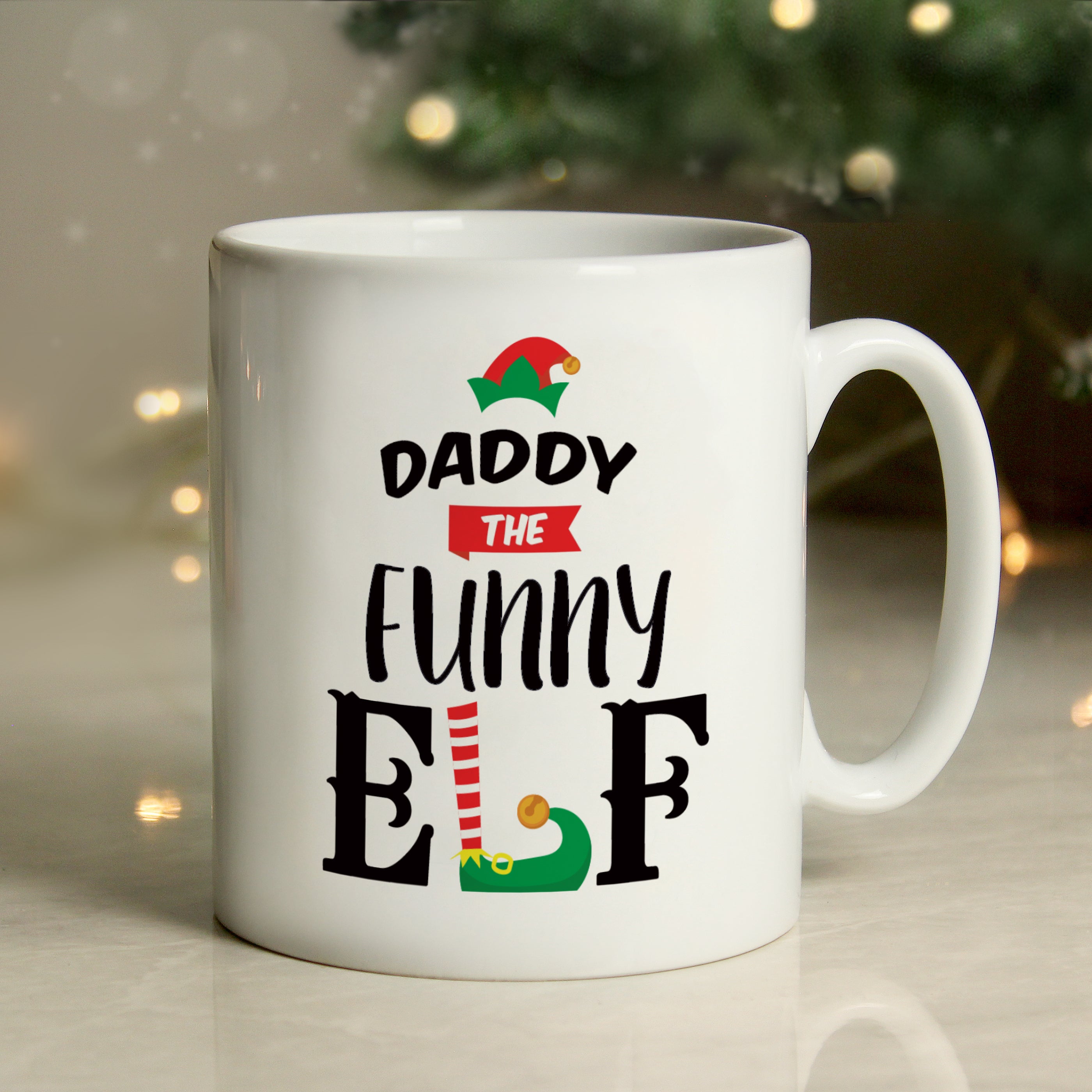 Personalised Elf Christmas Mug - gift & personalise