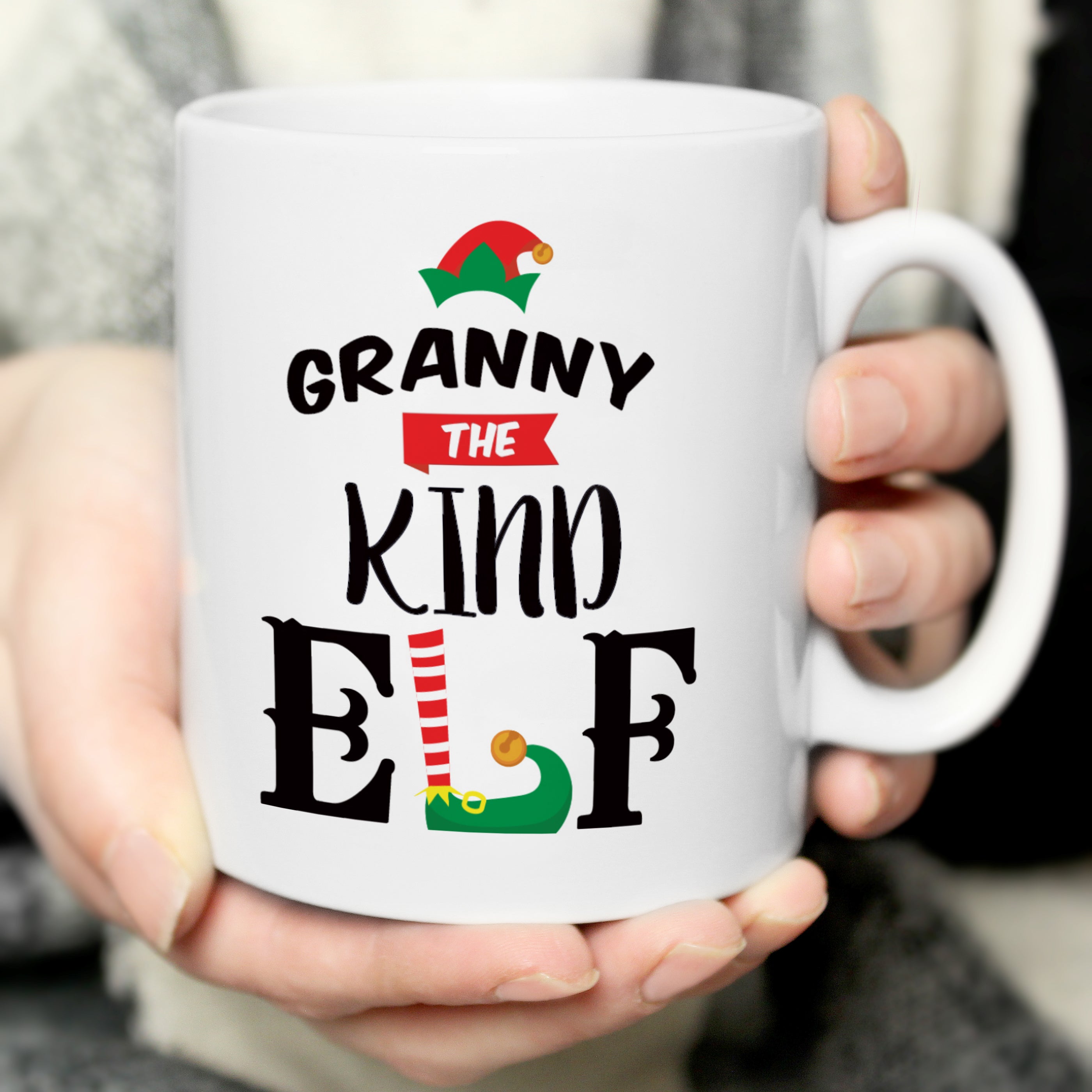 Personalised Elf Christmas Mug - gift & personalise