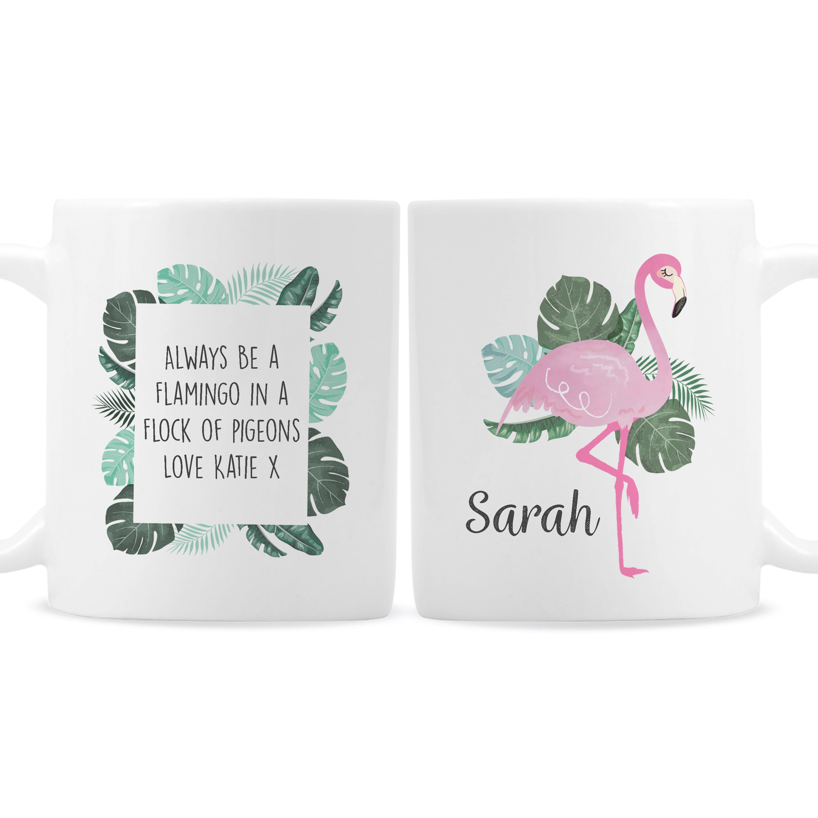 Personalised Flamingo Mug - gift & personalise