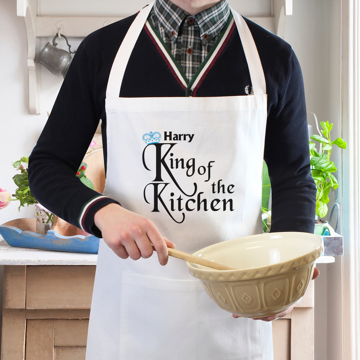 Personalised King of the Kitchen Apron - gift & personalise