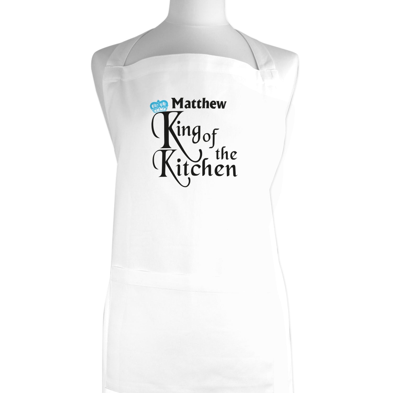 Personalised King of the Kitchen Apron - gift & personalise