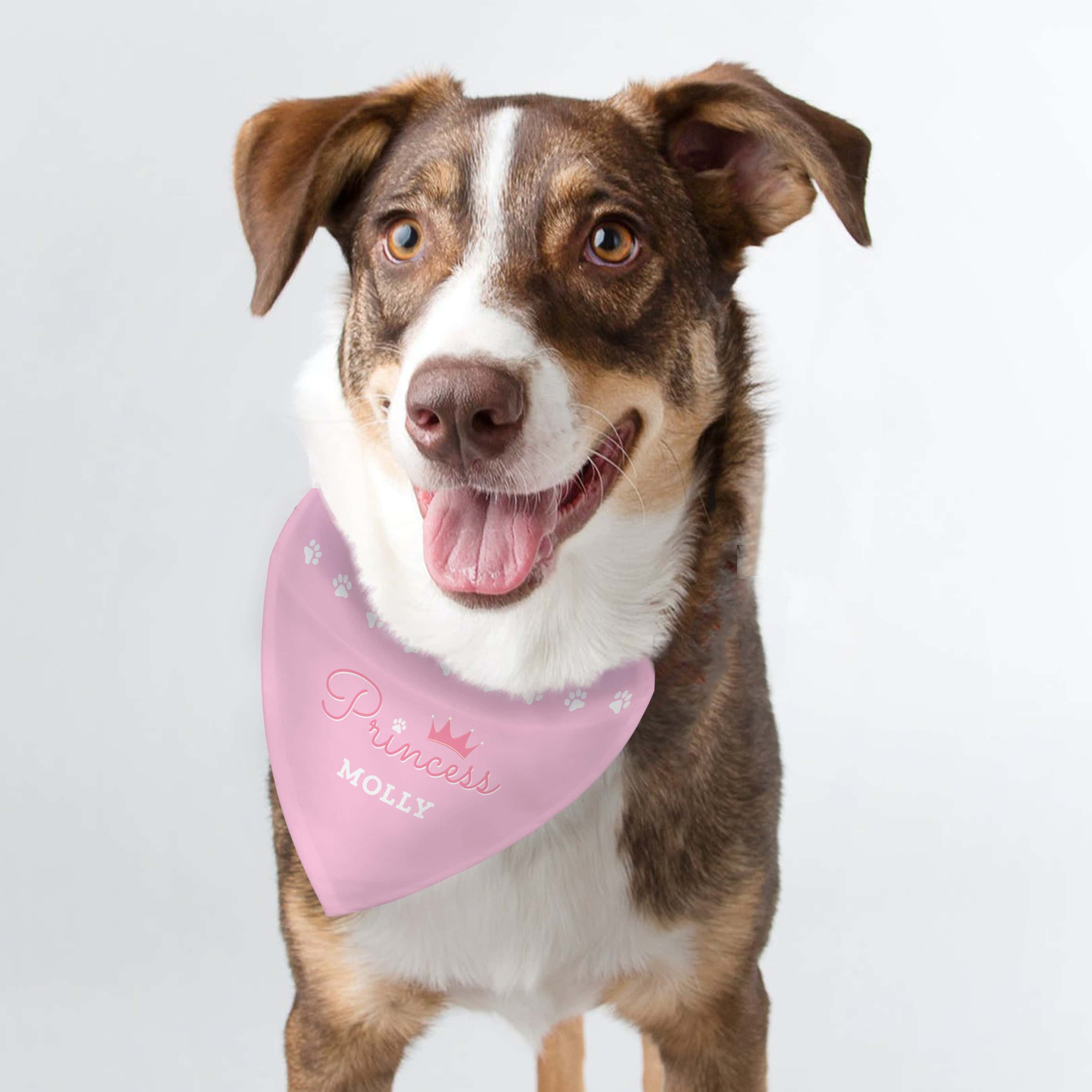 Personalised Princess Dog Bandana - gift & personalise