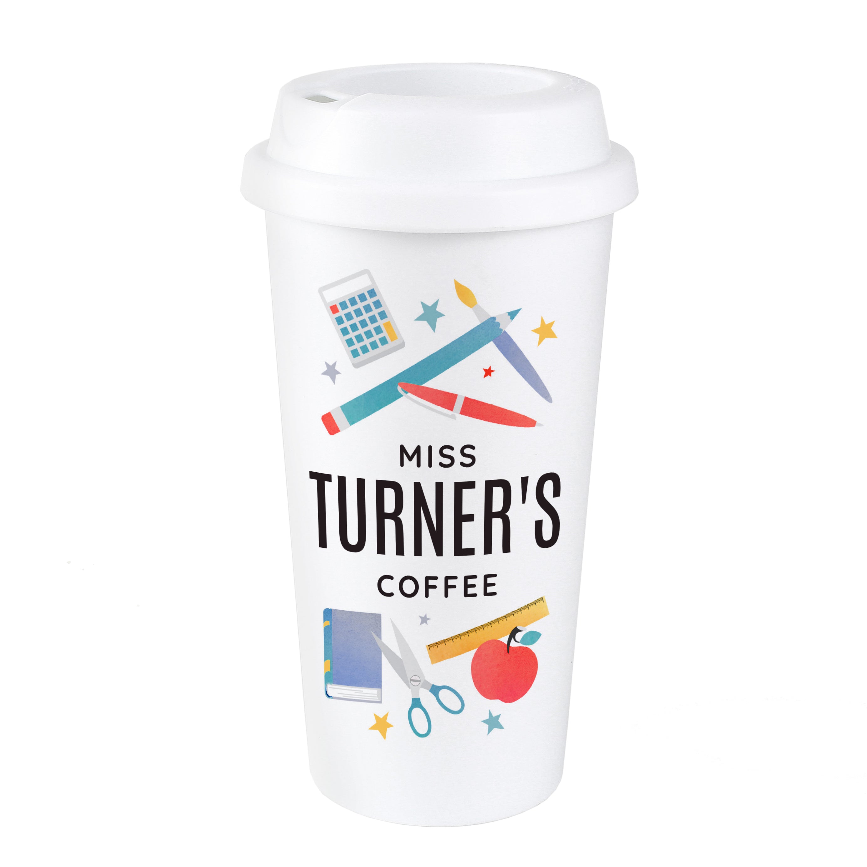 Personalised Teachers Insulated Reusable Eco Travel Cup - gift & personalise