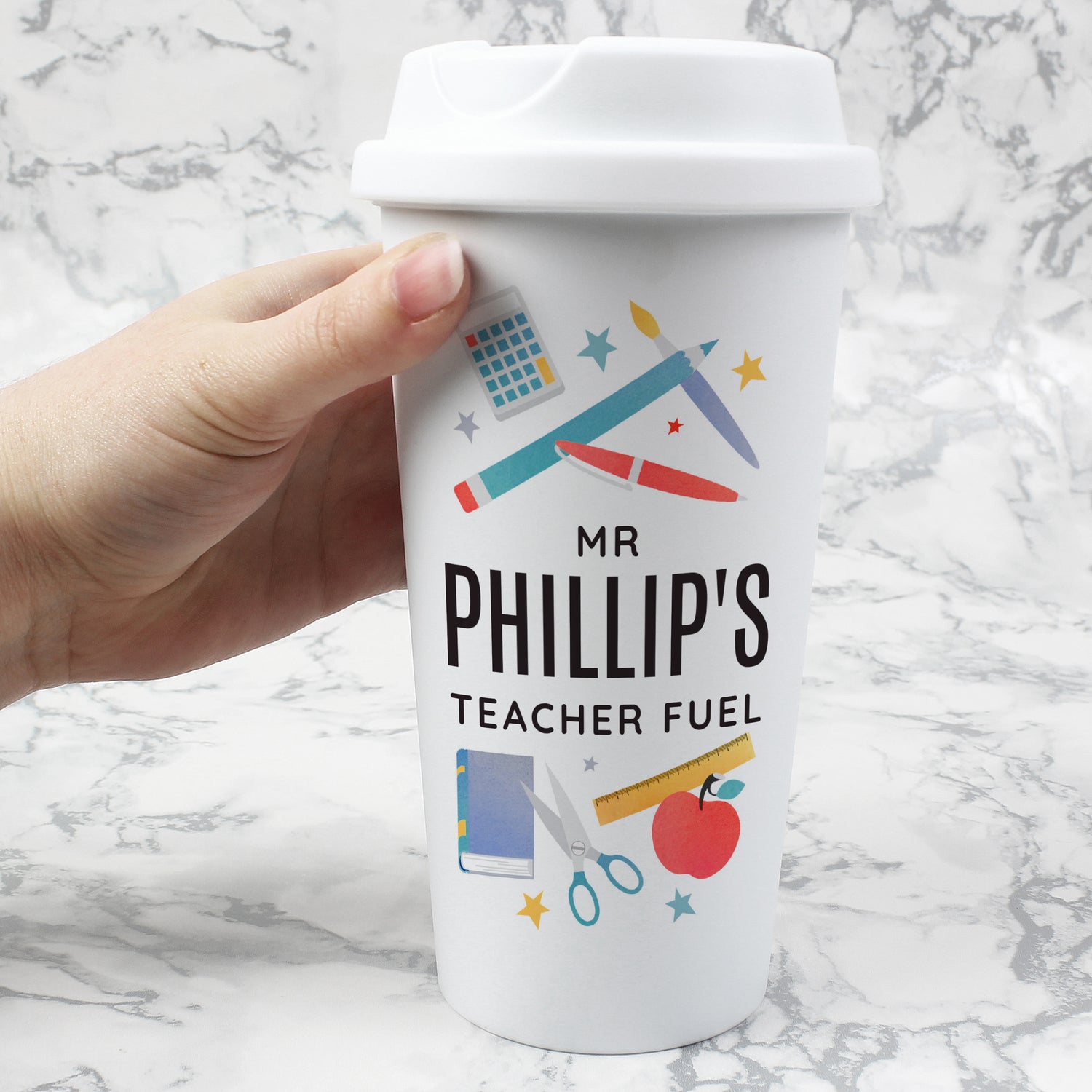 Personalised Teachers Insulated Reusable Eco Travel Cup - gift & personalise