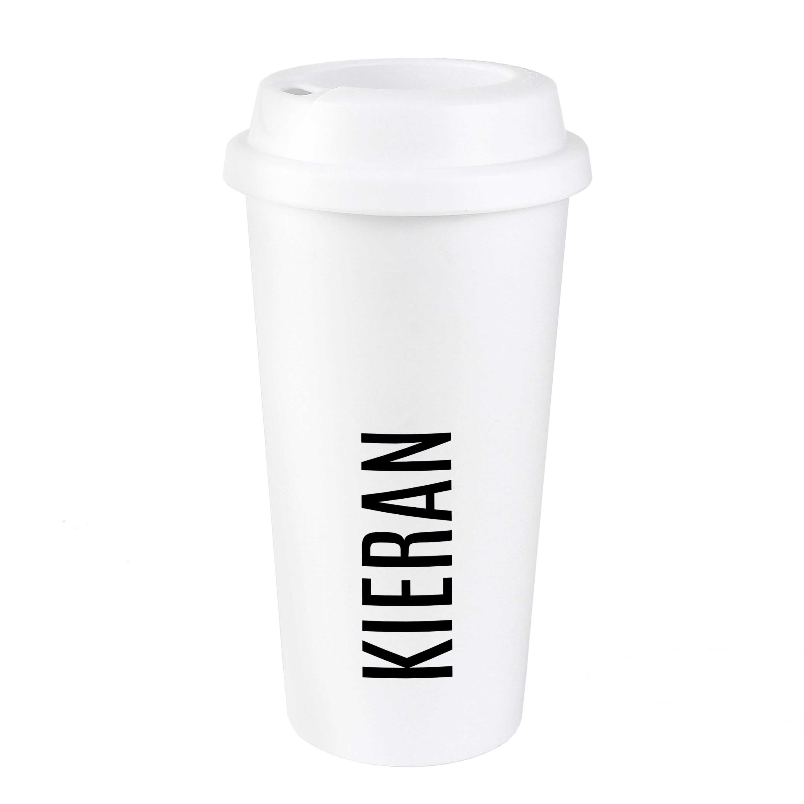 Personalised Name Insulated Reusable Eco Travel Cup - gift & personalise