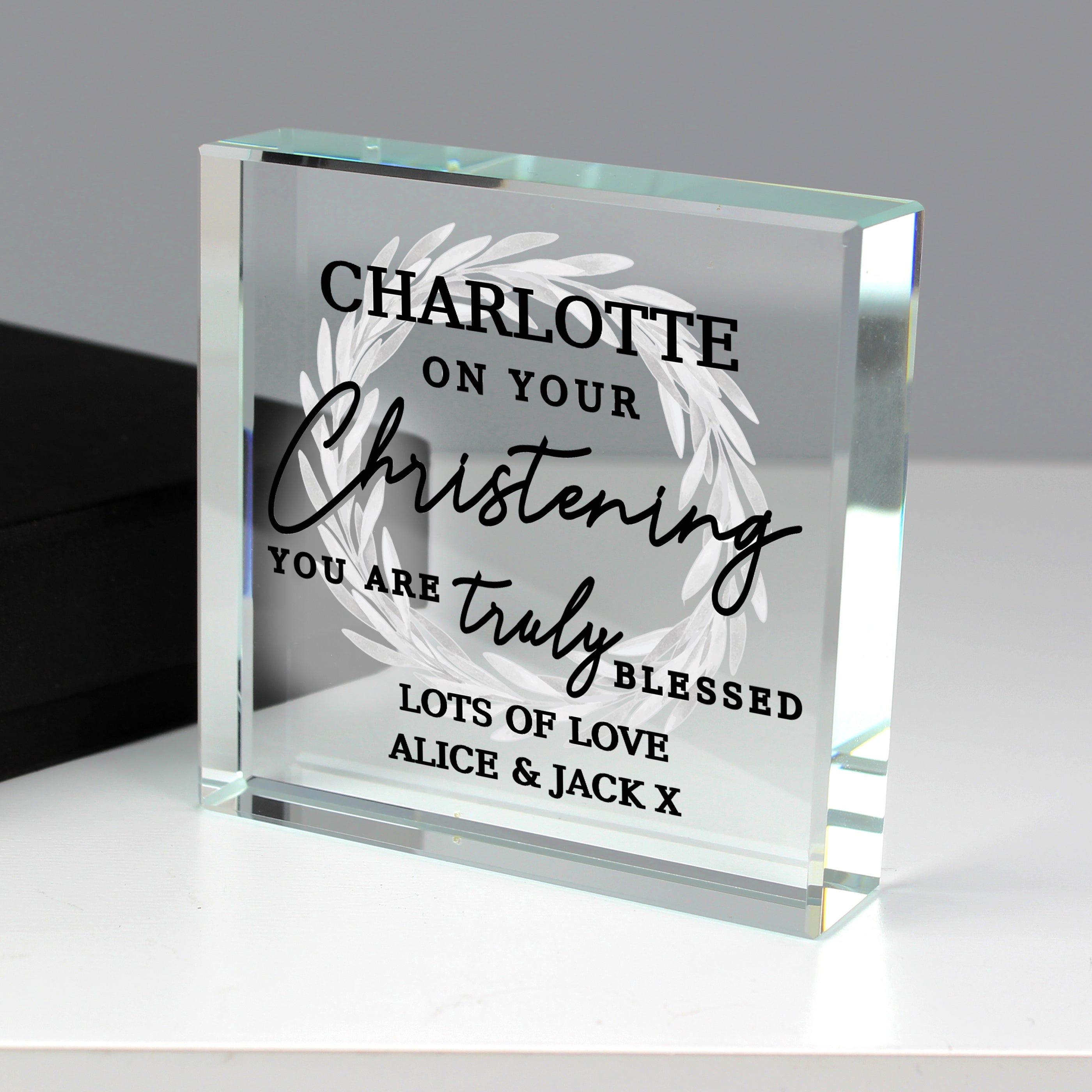 Personalised 'Truly Blessed' Crystal Token - gift & personalise