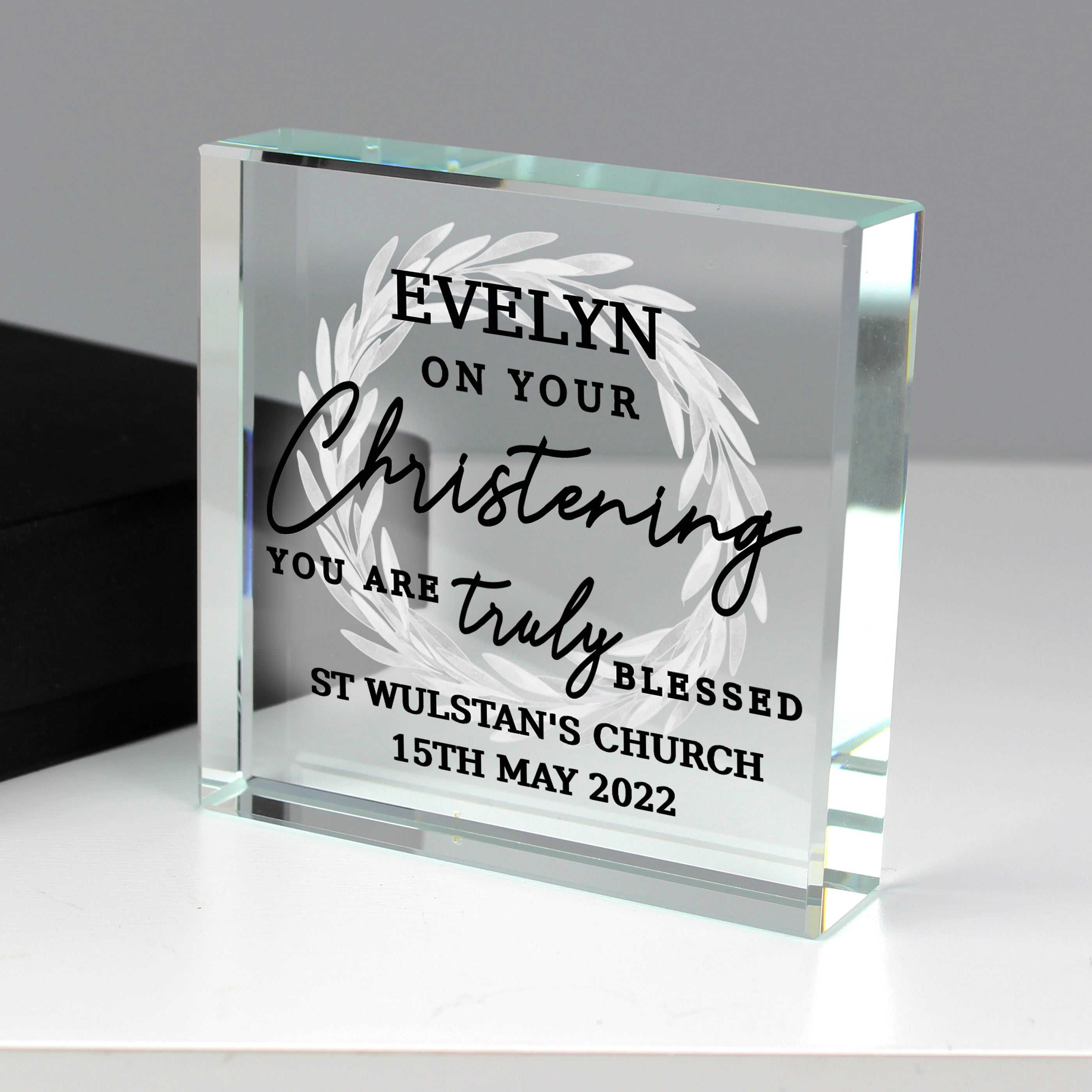 Personalised 'Truly Blessed' Crystal Token - gift & personalise