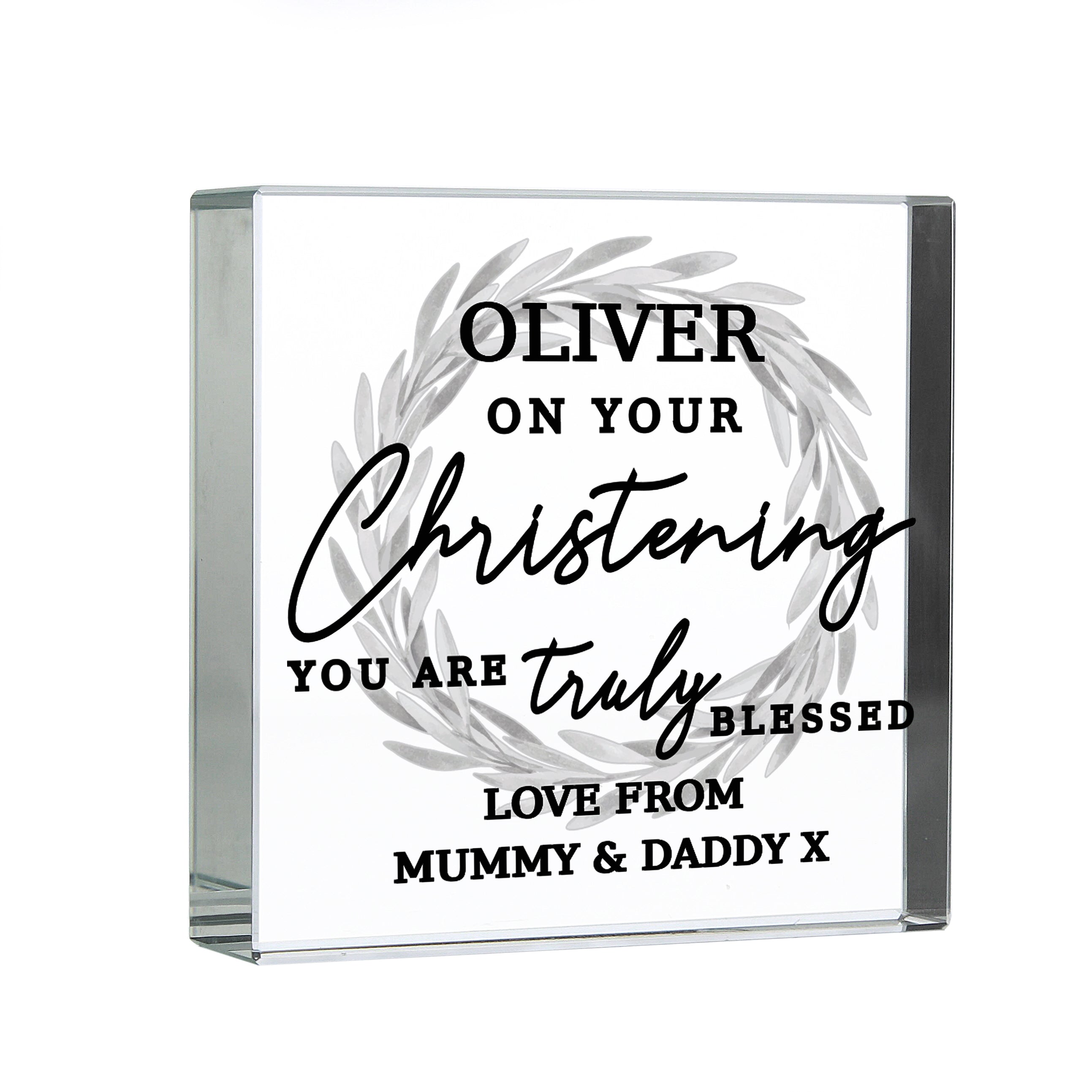 Personalised 'Truly Blessed' Crystal Token - gift & personalise