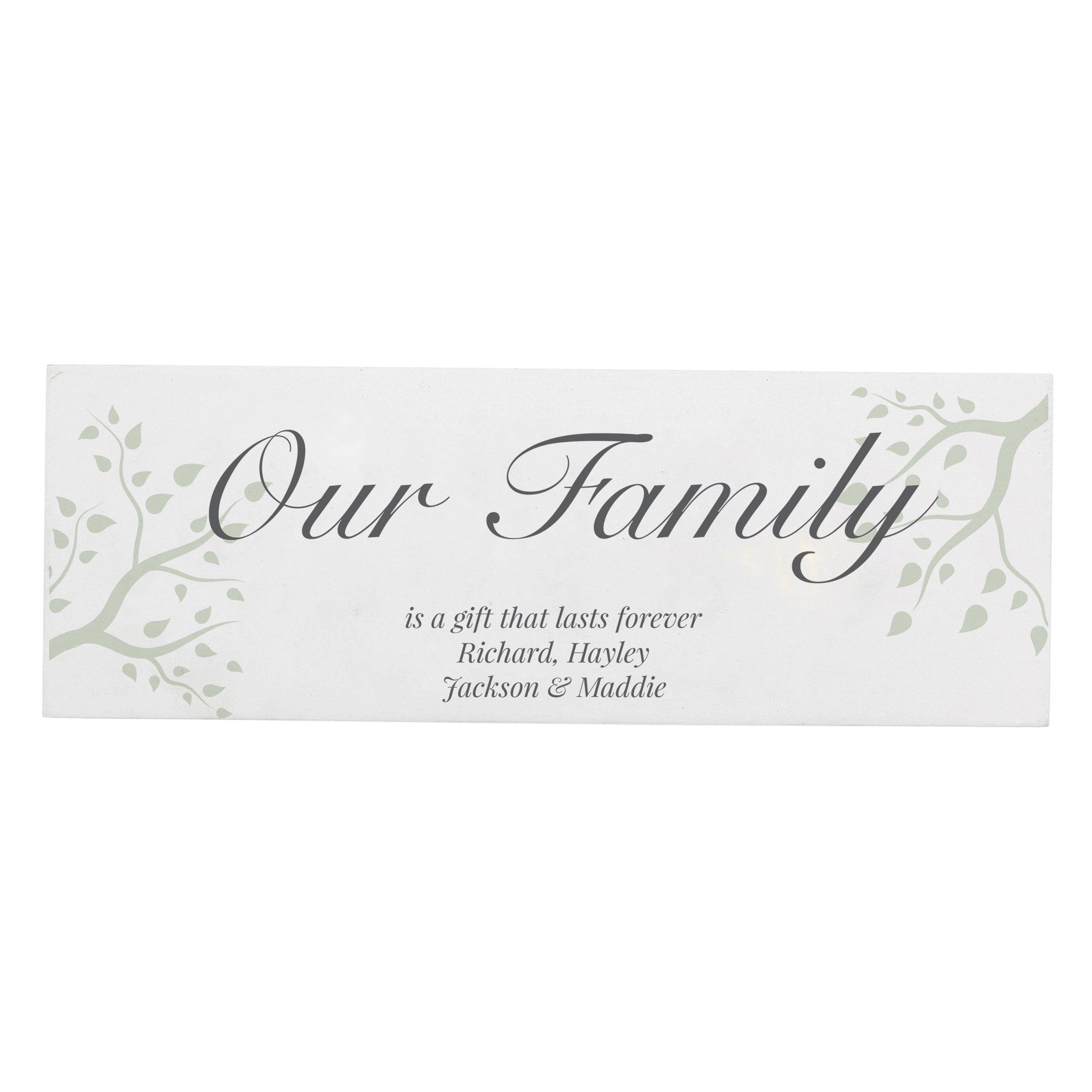 Personalised Branches Wooden Mantel Decoration - gift & personalise