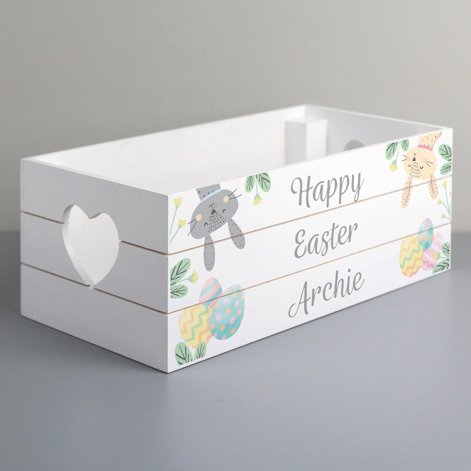 Personalised Easter Egg Hunt Small Wooden Crate - gift & personalise