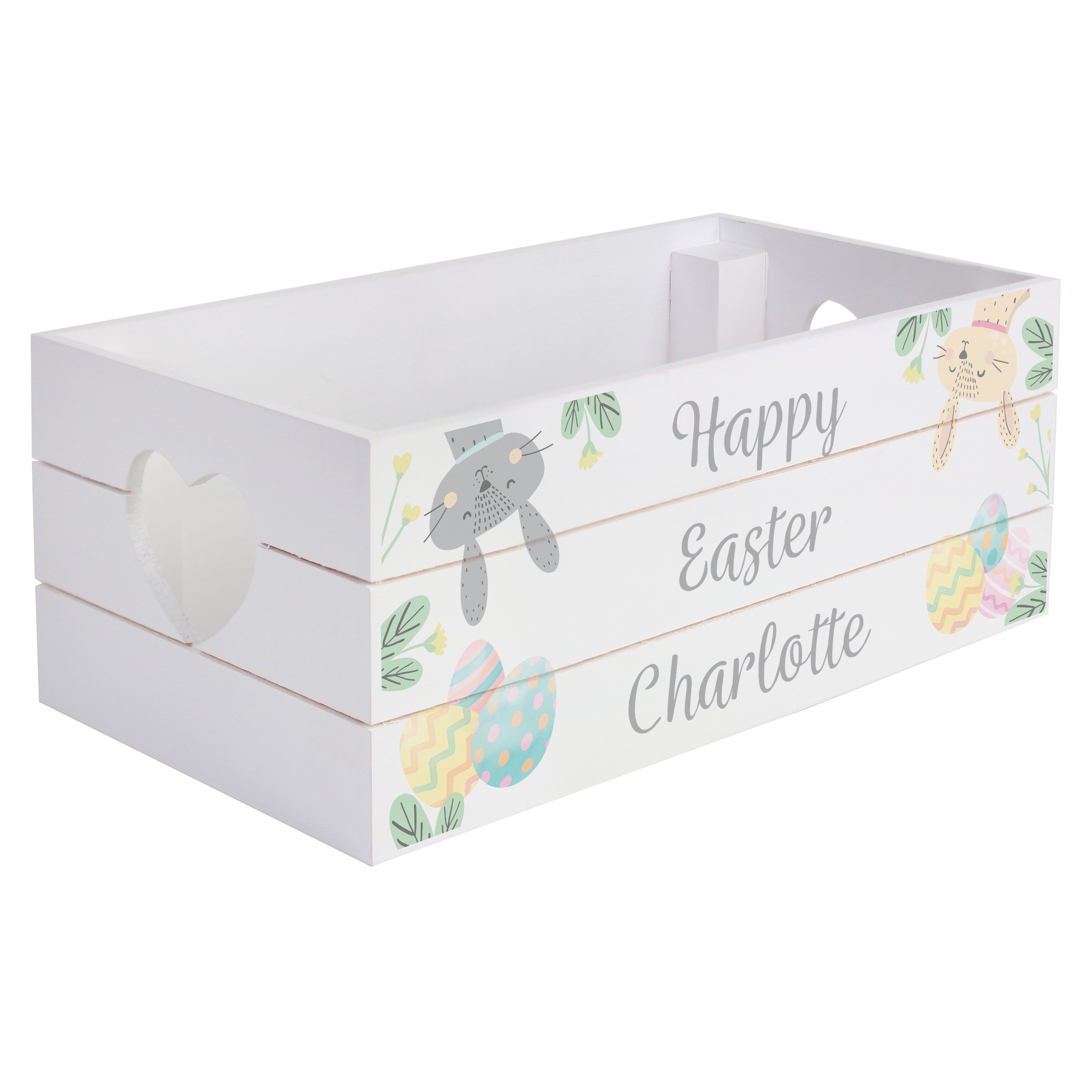 Personalised Easter Egg Hunt Small Wooden Crate - gift & personalise