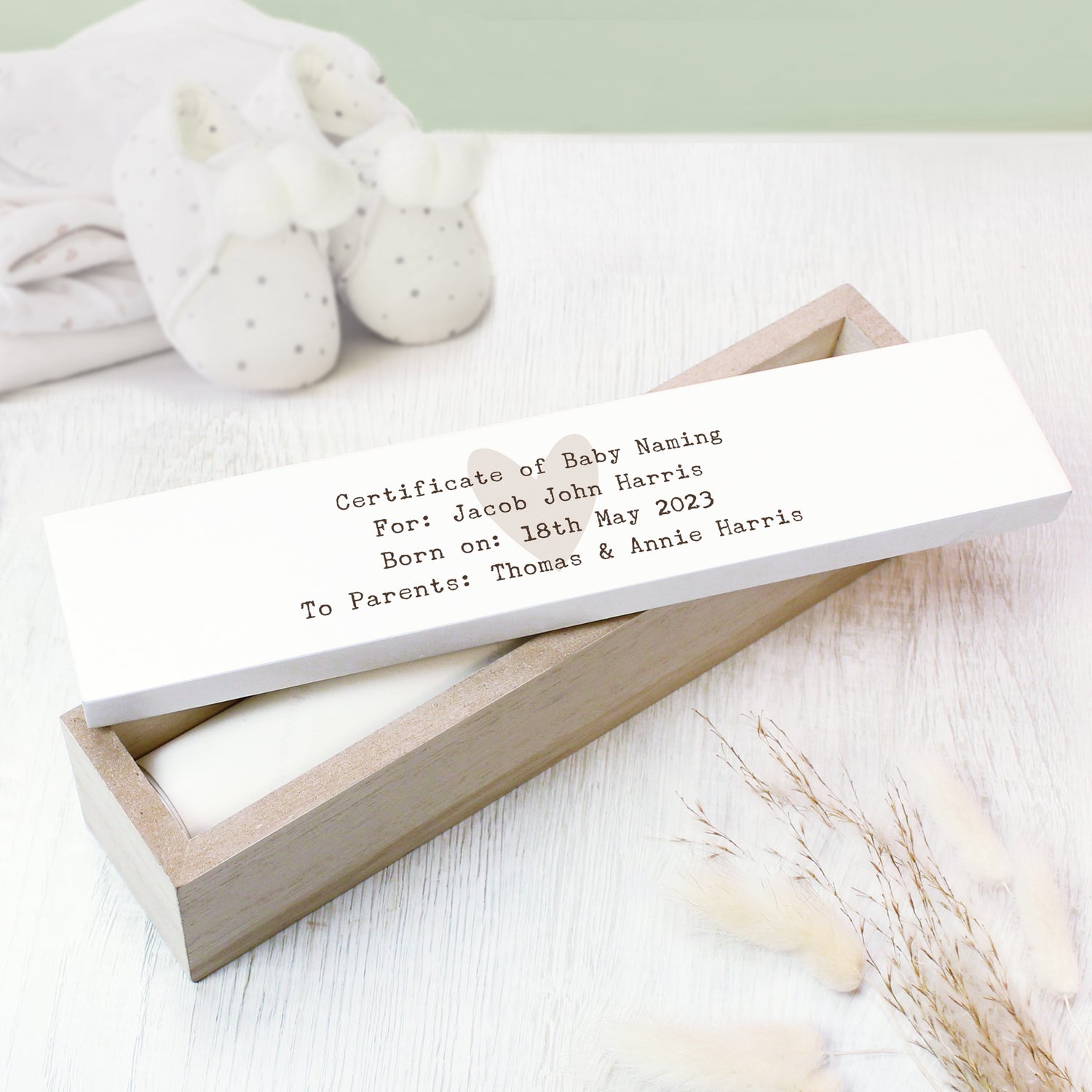 Personalised Free Text Wooden Certificate Holder - gift & personalise