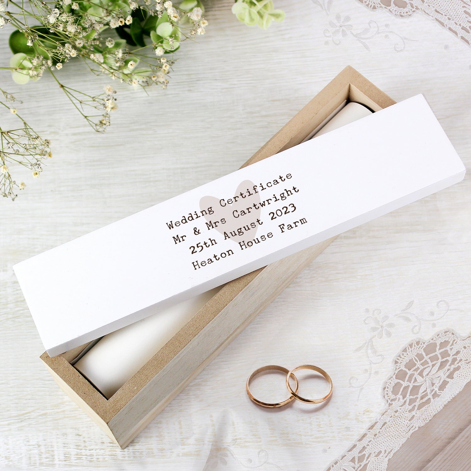 Personalised Free Text Wooden Certificate Holder - gift & personalise