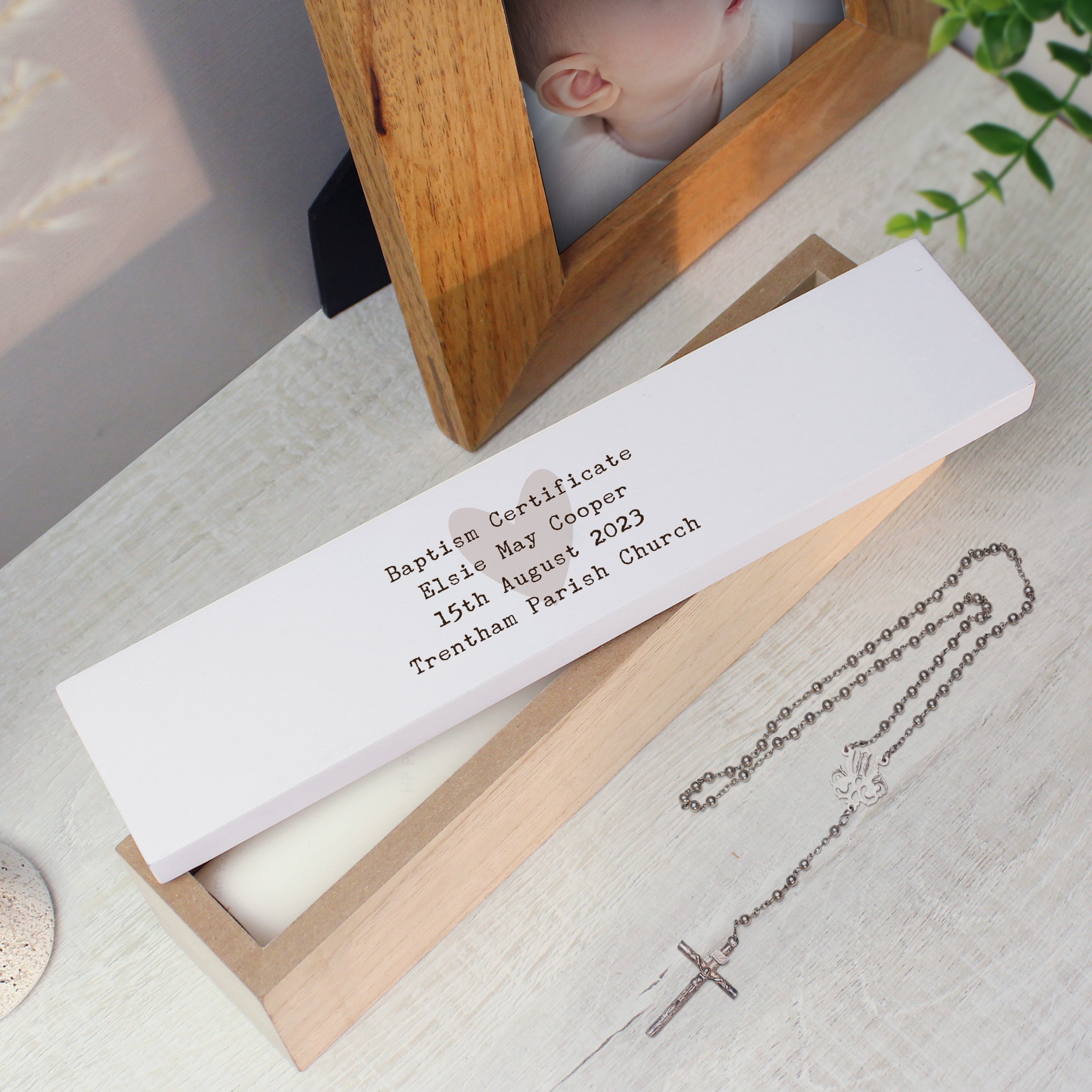 Personalised Free Text Wooden Certificate Holder - gift & personalise