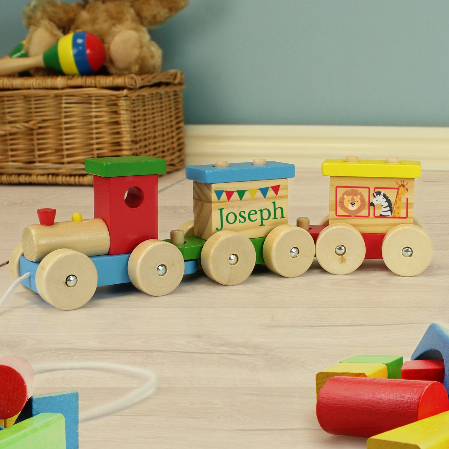 Personalised Circus Toy Train - gift & personalise