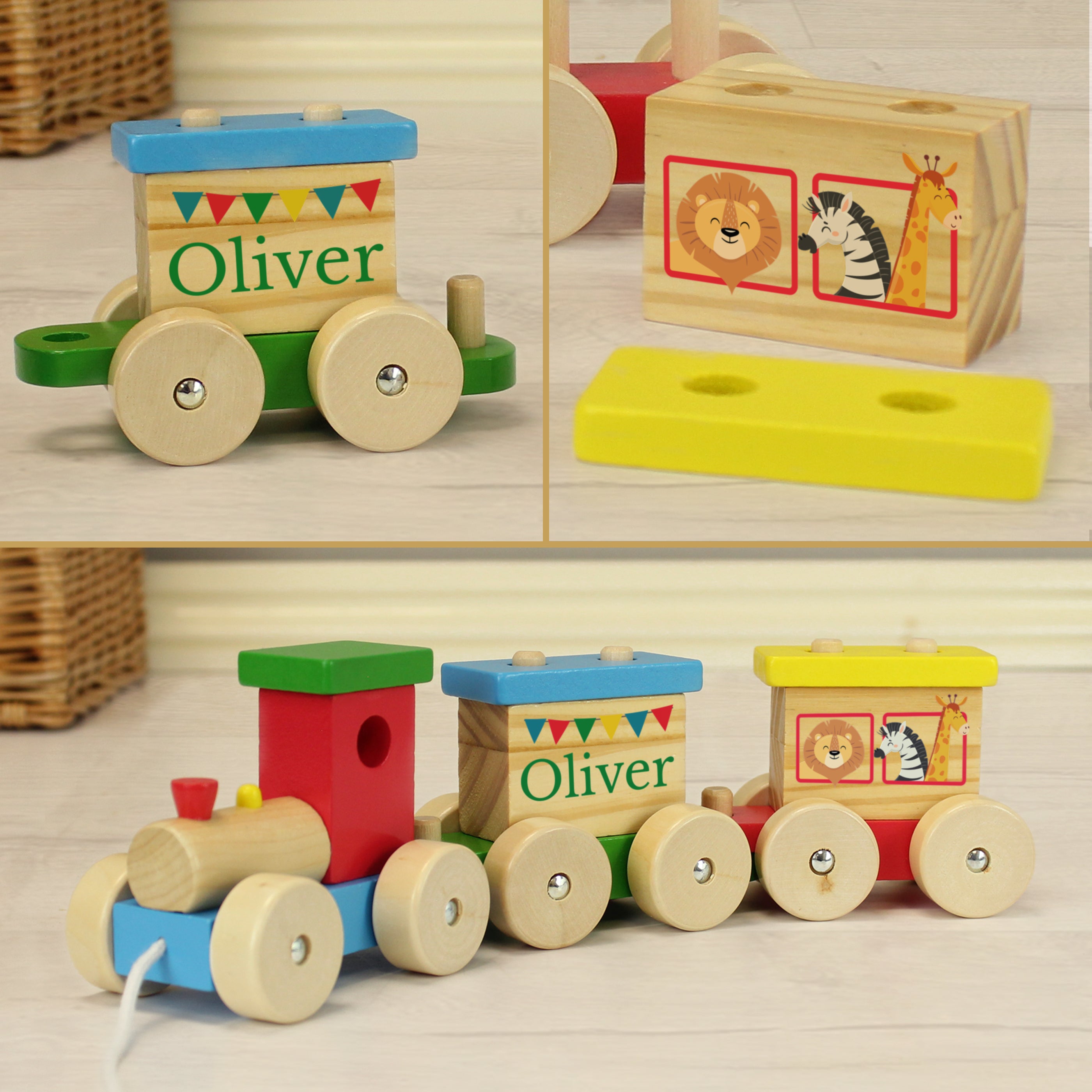 Personalised Circus Toy Train - gift & personalise