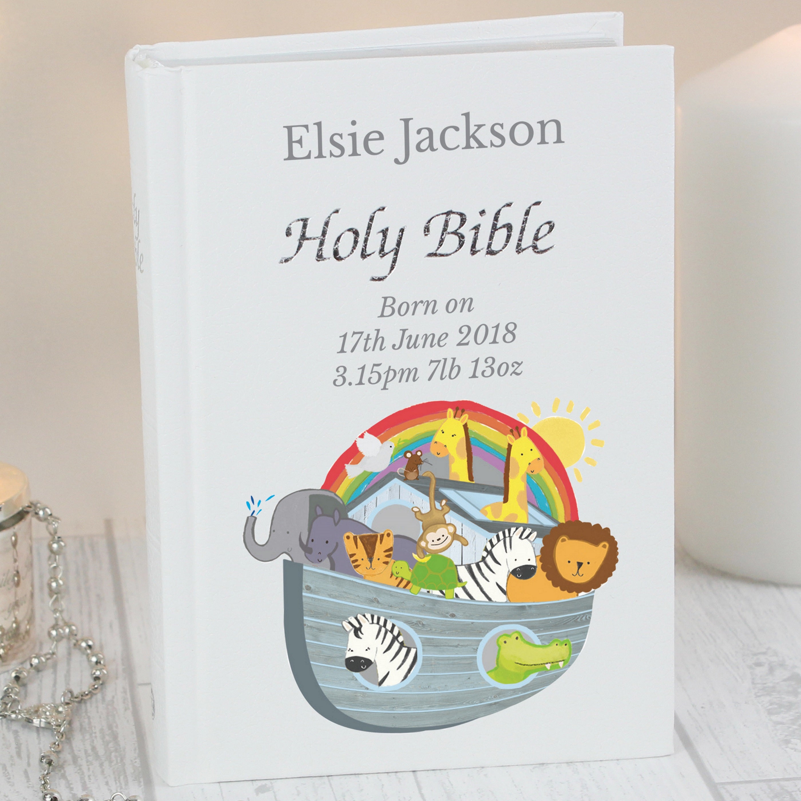 Personalised Noahs Ark Bible - gift & personalise