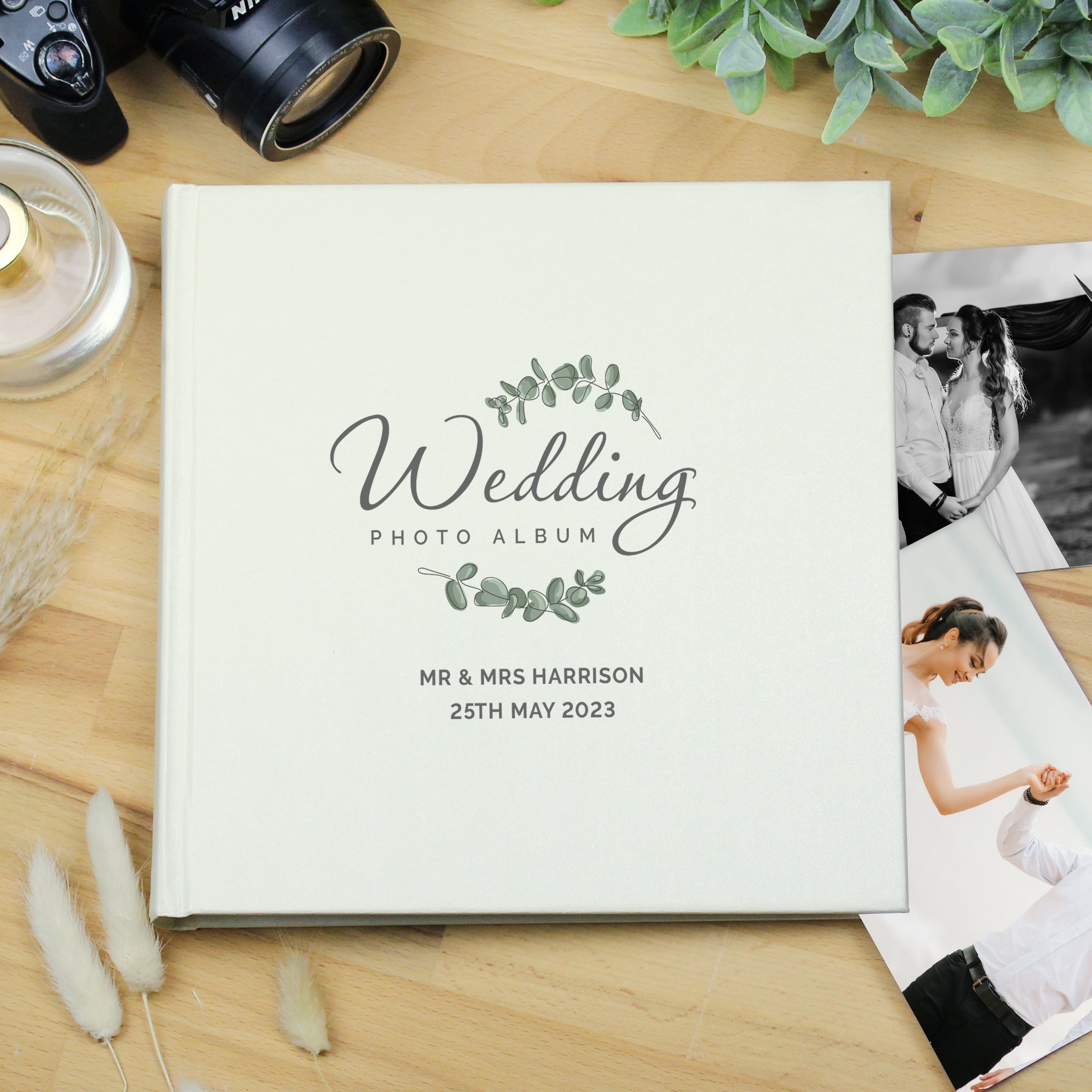 Personalised Wedding Square Photo Album - gift & personalise