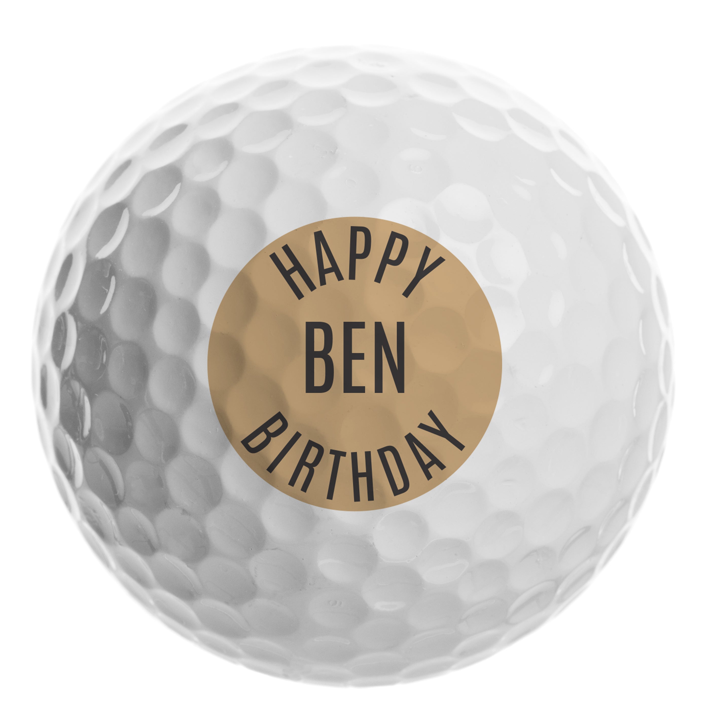 Personalised Happy Birthday Golf Ball - gift & personalise