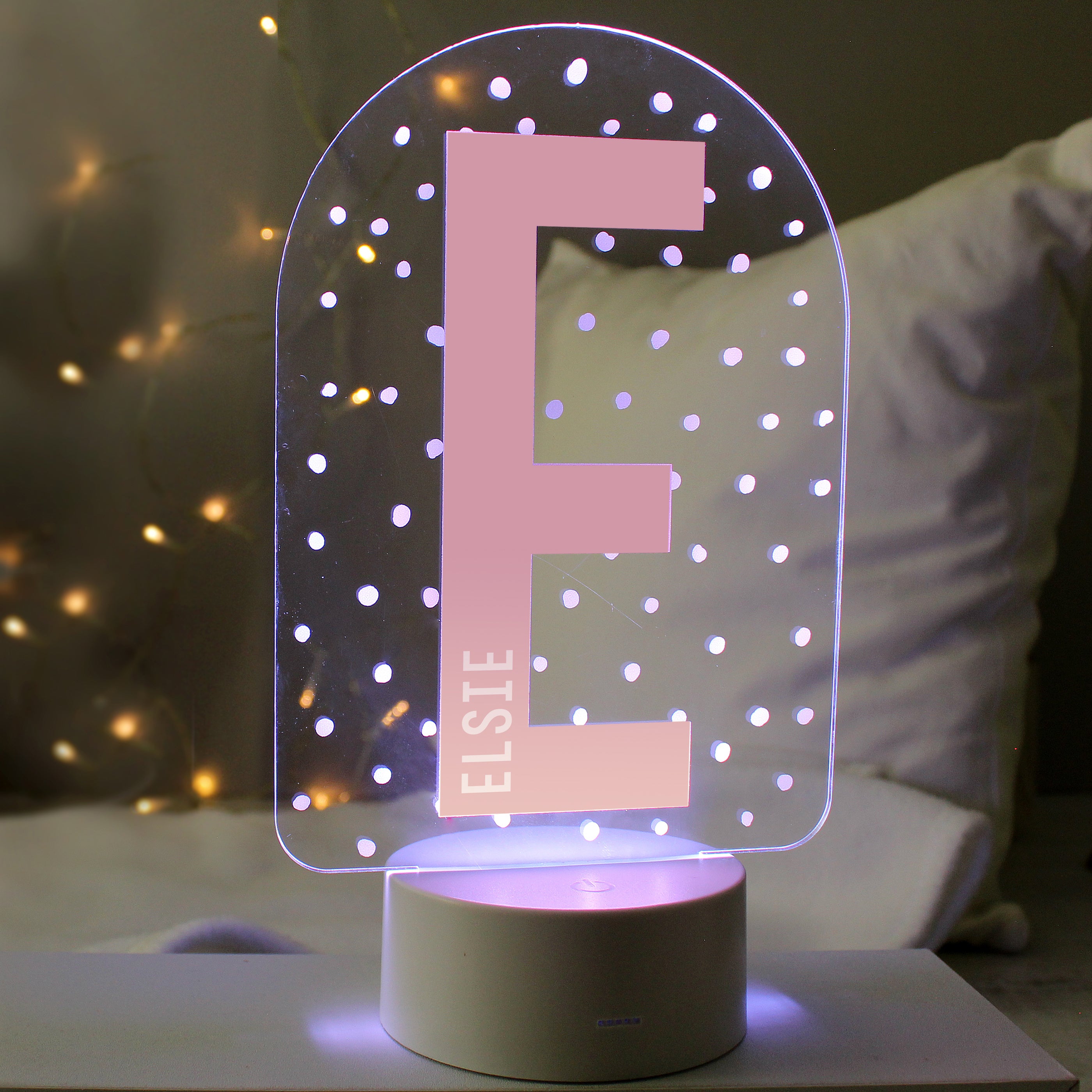 Personalised Initial LED Colour Changing Night Light - gift & personalise